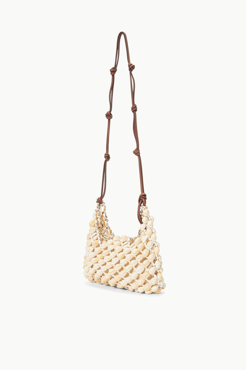 STAUD VACANZA SHELL SHOULDER BAG NATURAL TAN 4