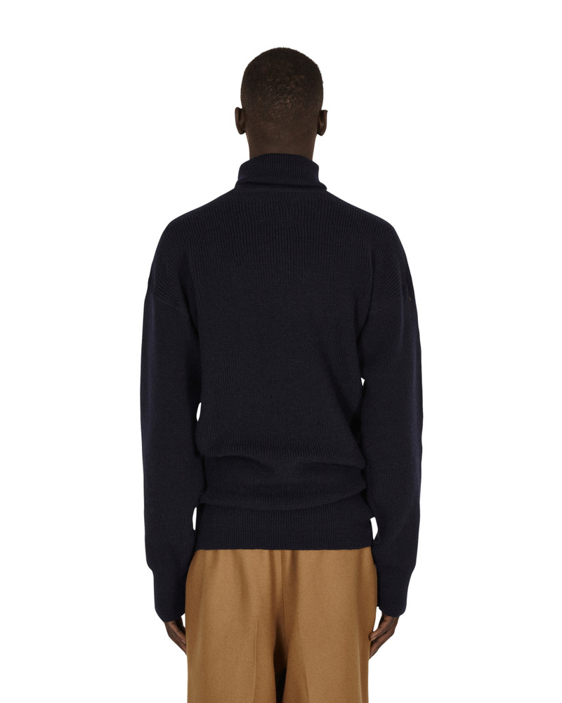 HED MAYNER Turtleneck Sweater Blue outlook