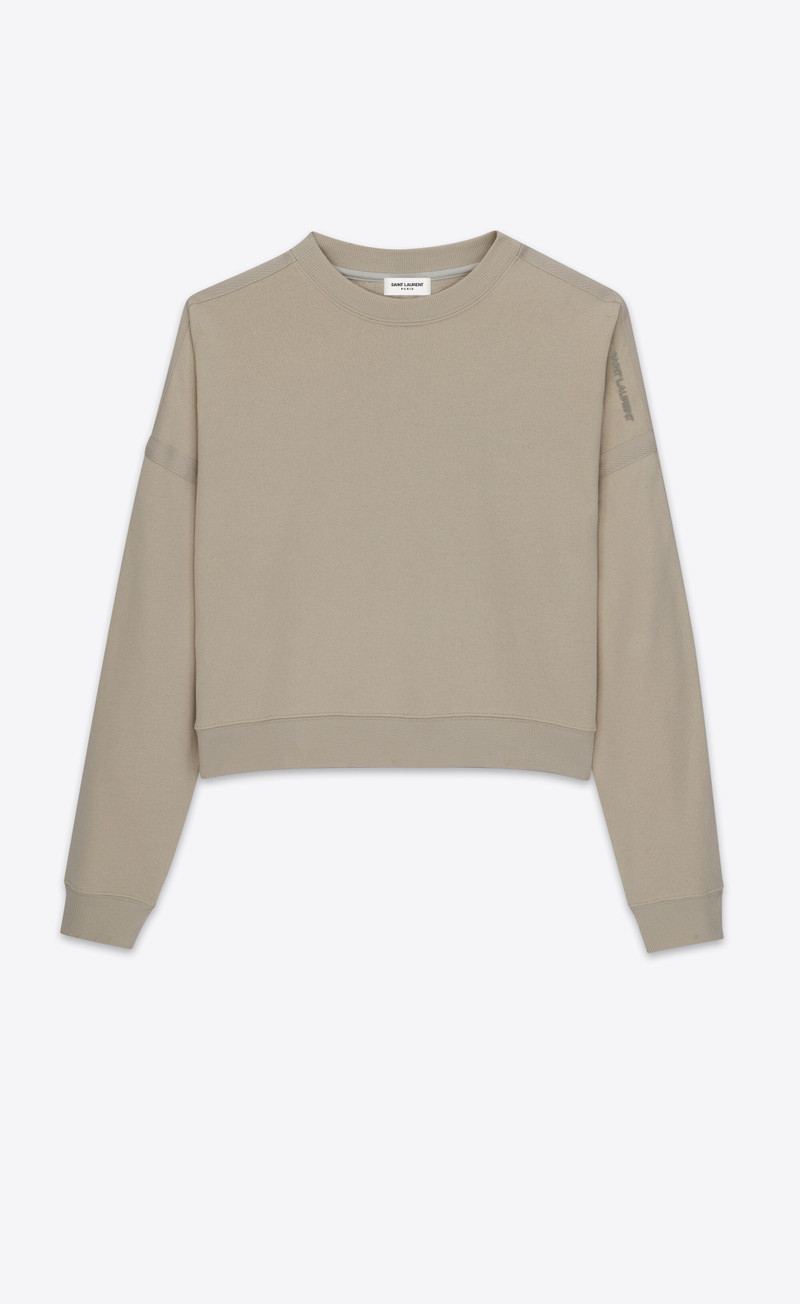 saint laurent cropped sweatshirt - 1