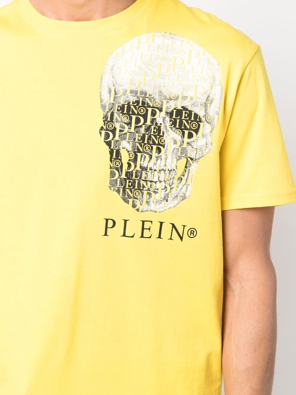 chest skull logo T-shirt - 6