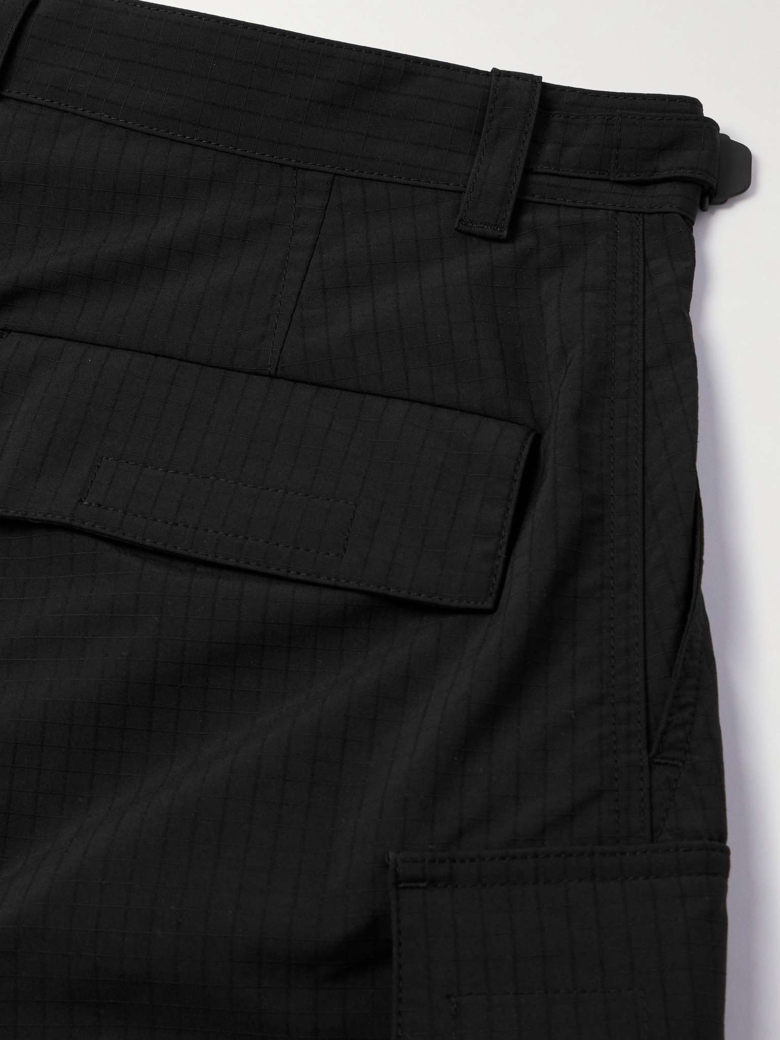 Wide-Leg Logo-Embroidered Ripstop Cargo Trousers - 5