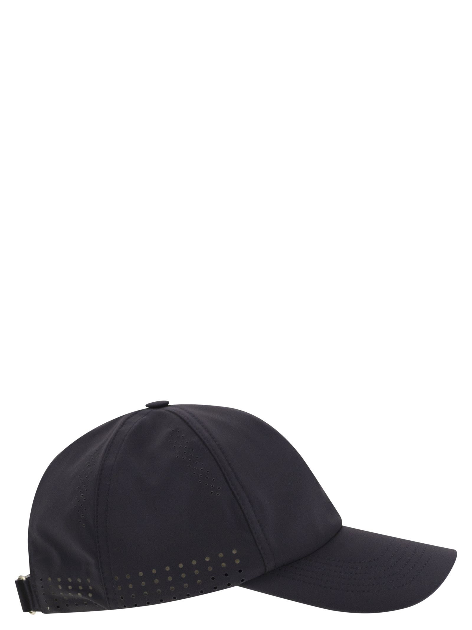 Brunello Cucinelli Men Baseball Cap In Tech Fabric With Logo - 3