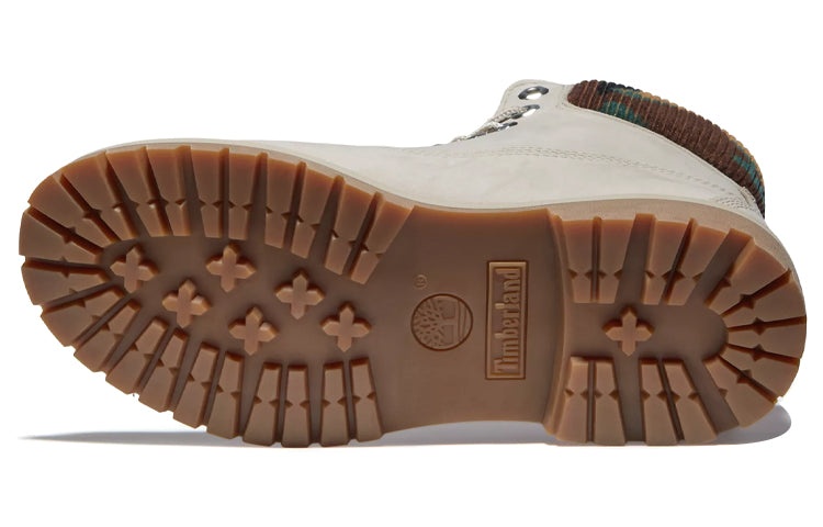 (WMNS) Timberland Heritage 6 Inch Waterproof Boots 'Beige Nubuck with Camo' A2M83K51 - 6