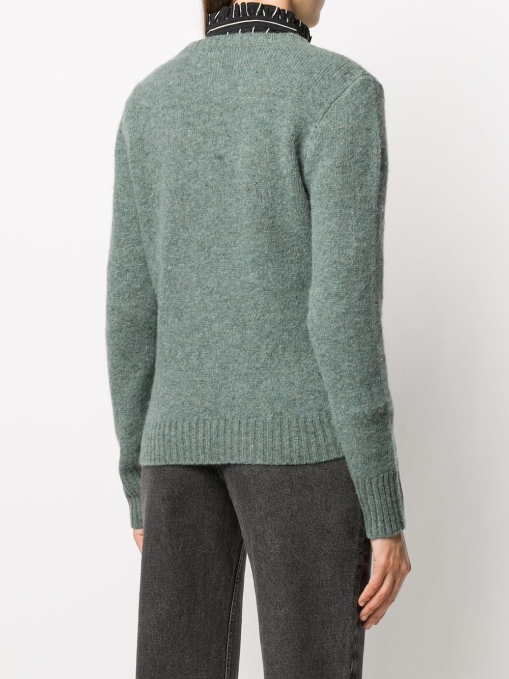 knitted wool jumper - 4