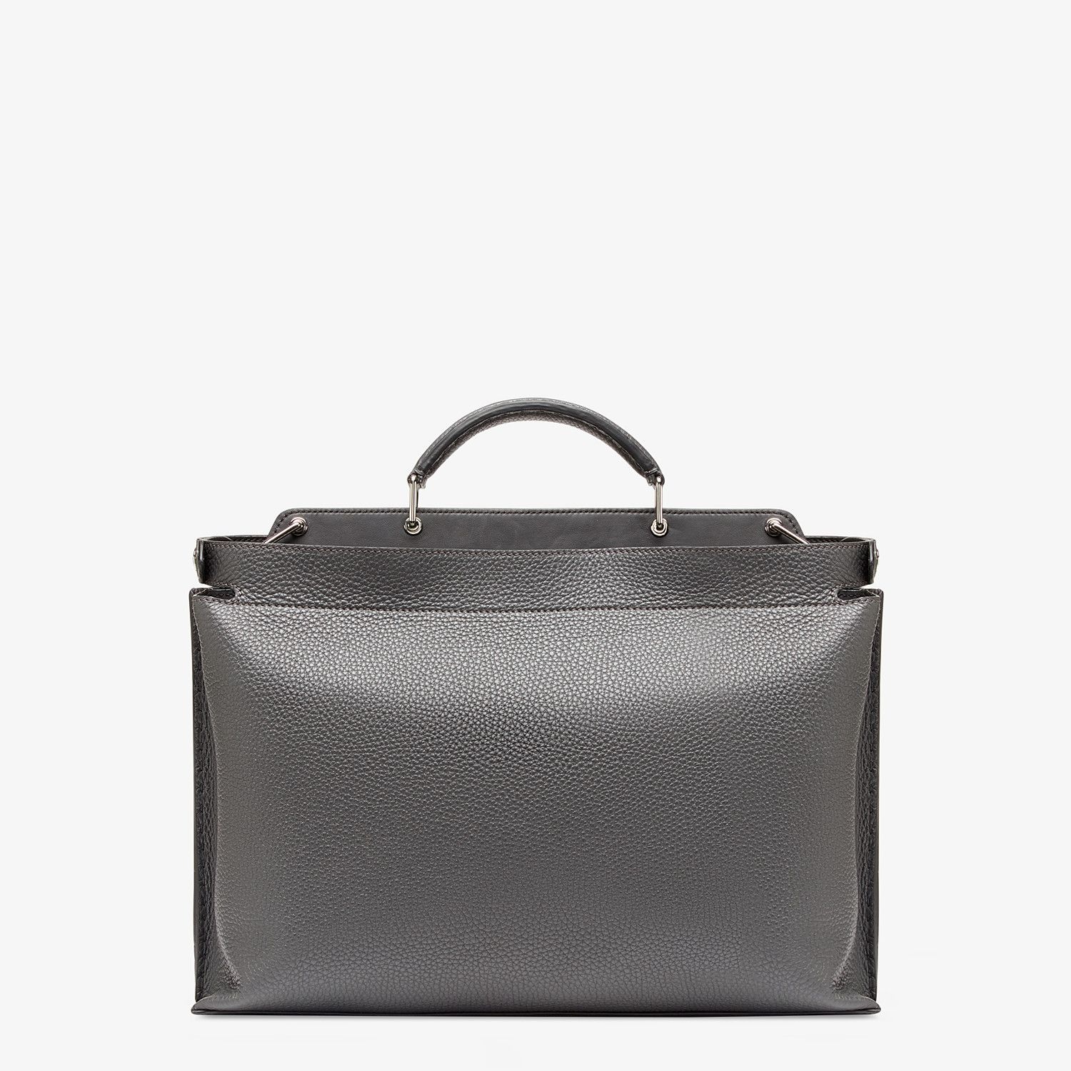 Gray leather bag - 3