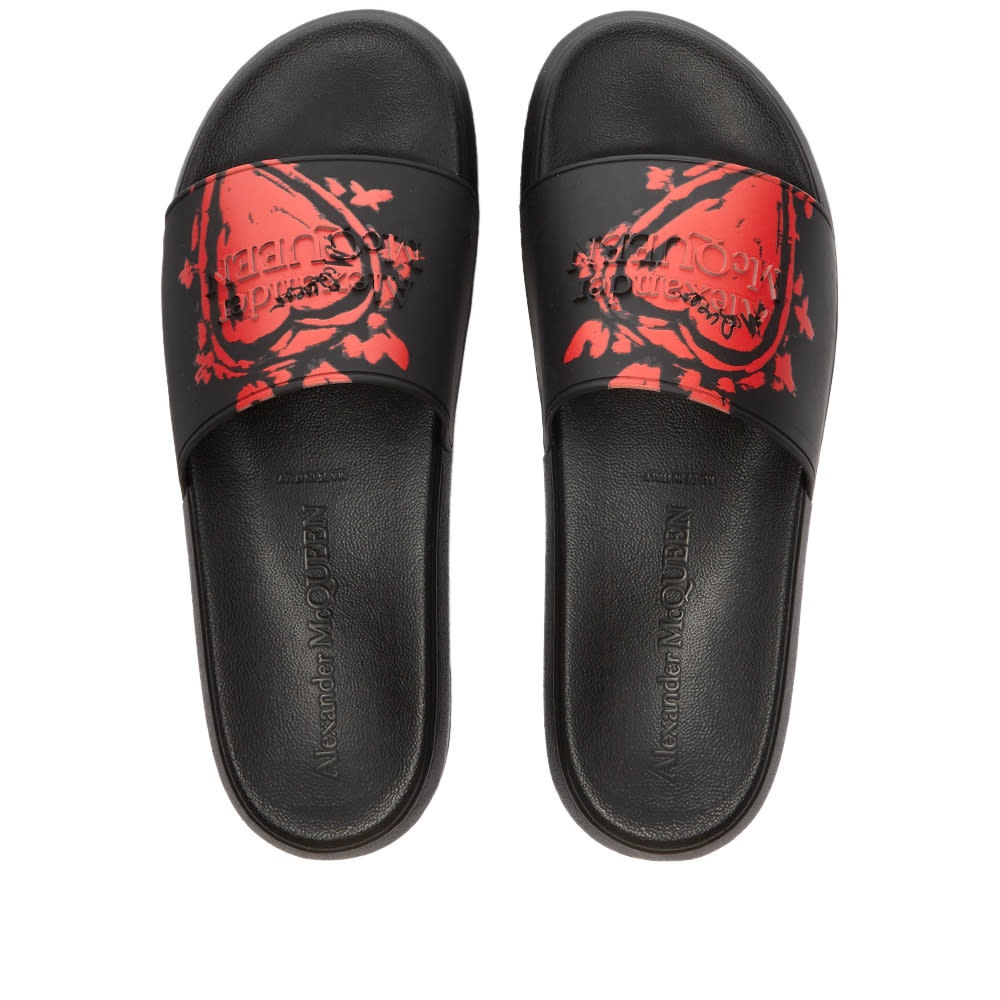 Alexander McQueen Heart Logo Pool Slide - 5
