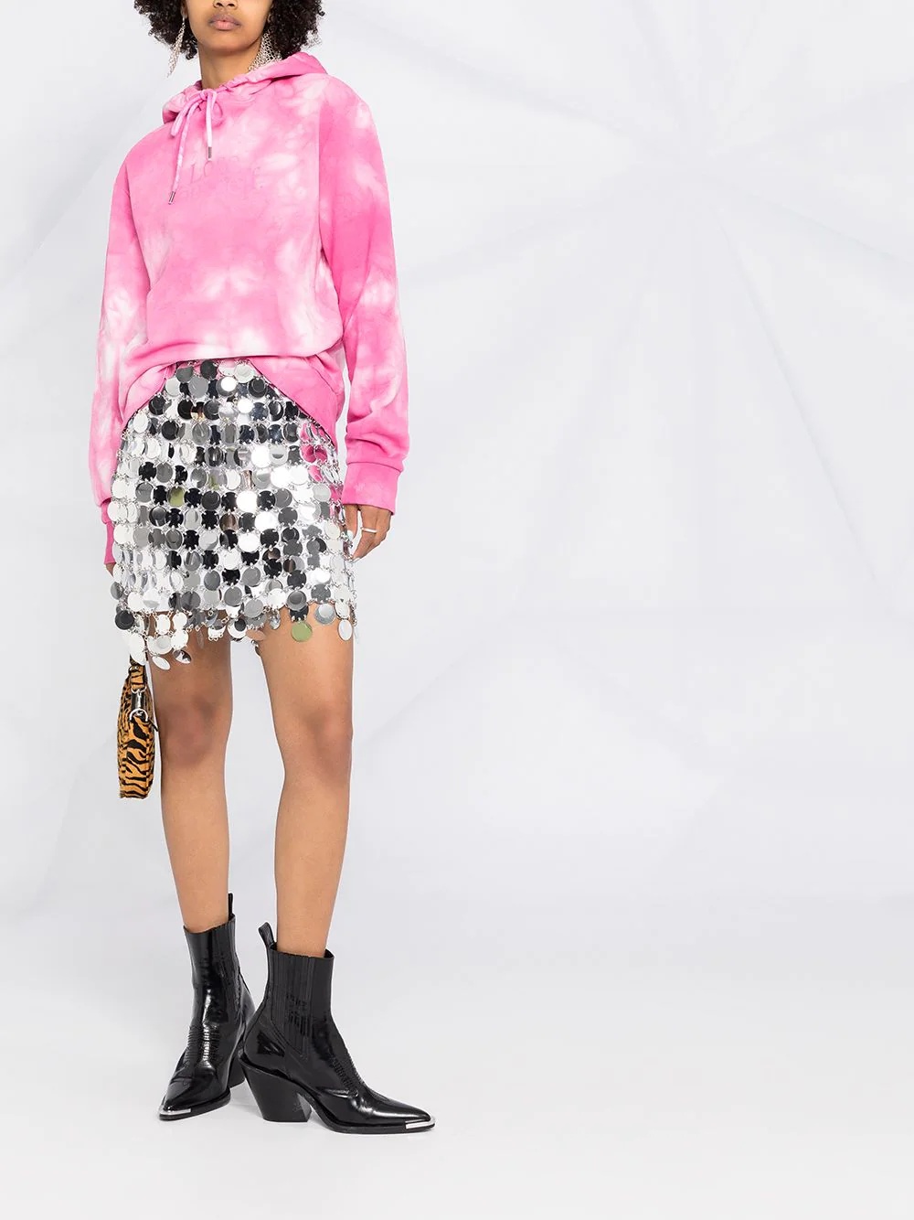 circular-discs mini skirt - 2