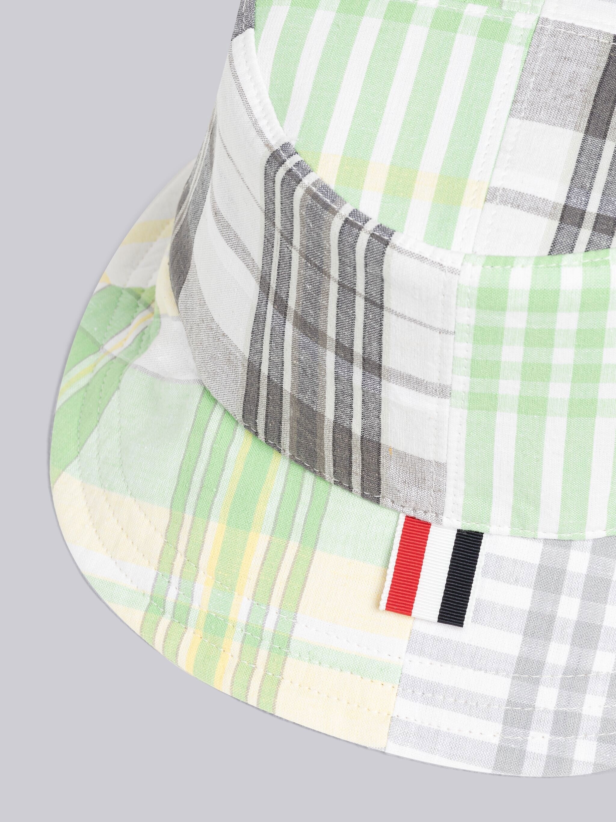 Fun-mix Hairline Check Madras Bucket Hat - 2