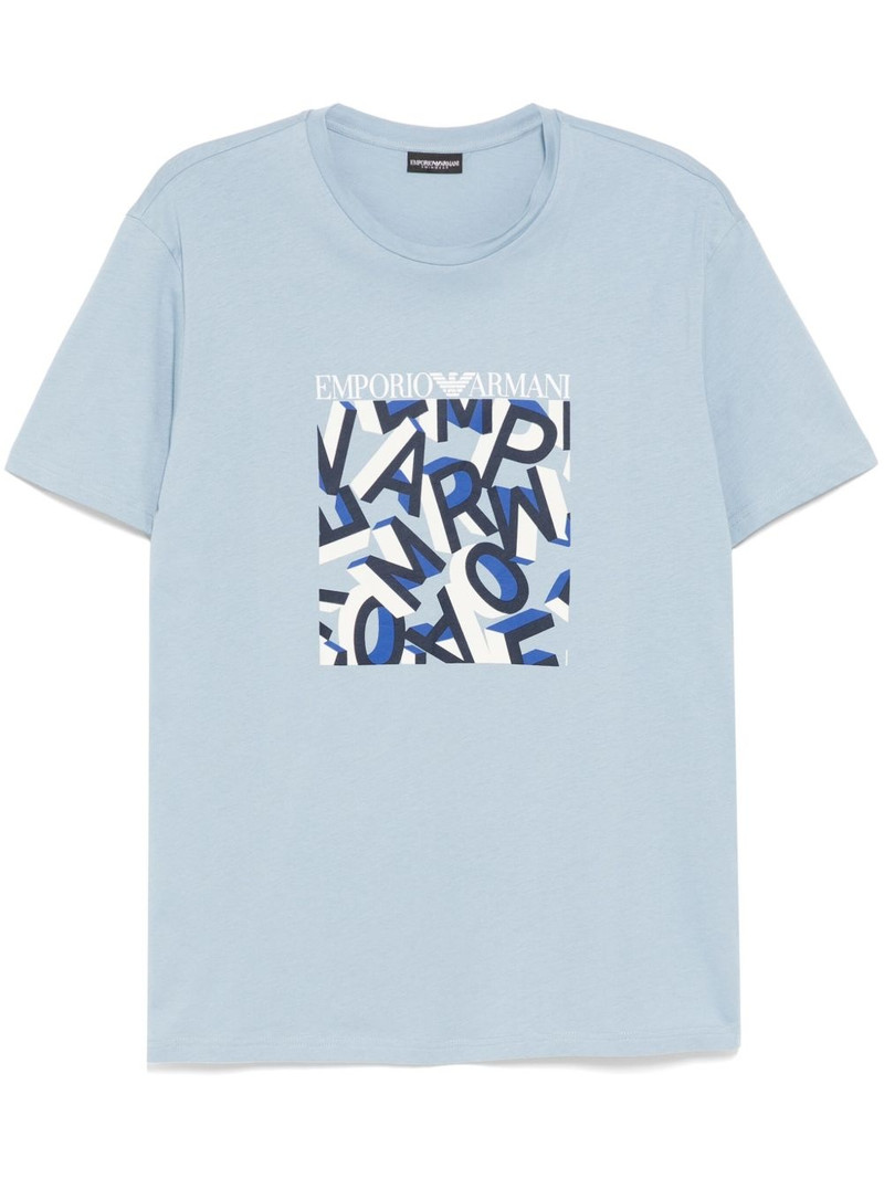 logo print T-shirt 1