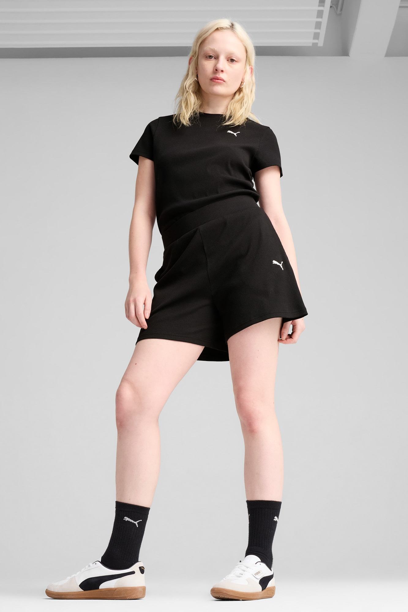 ESS ELEVATED 5" High-Rise Rib Shorts Women - 5