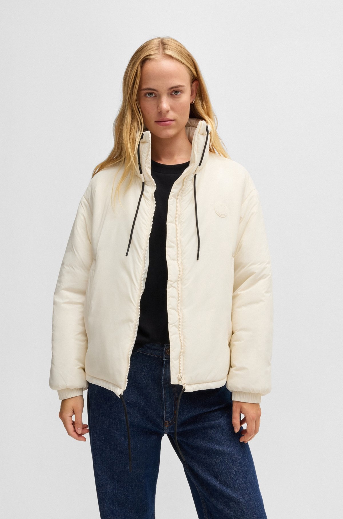 WATER-REPELLENT JACKET WITH HAPPY HUGO LOGO - 2