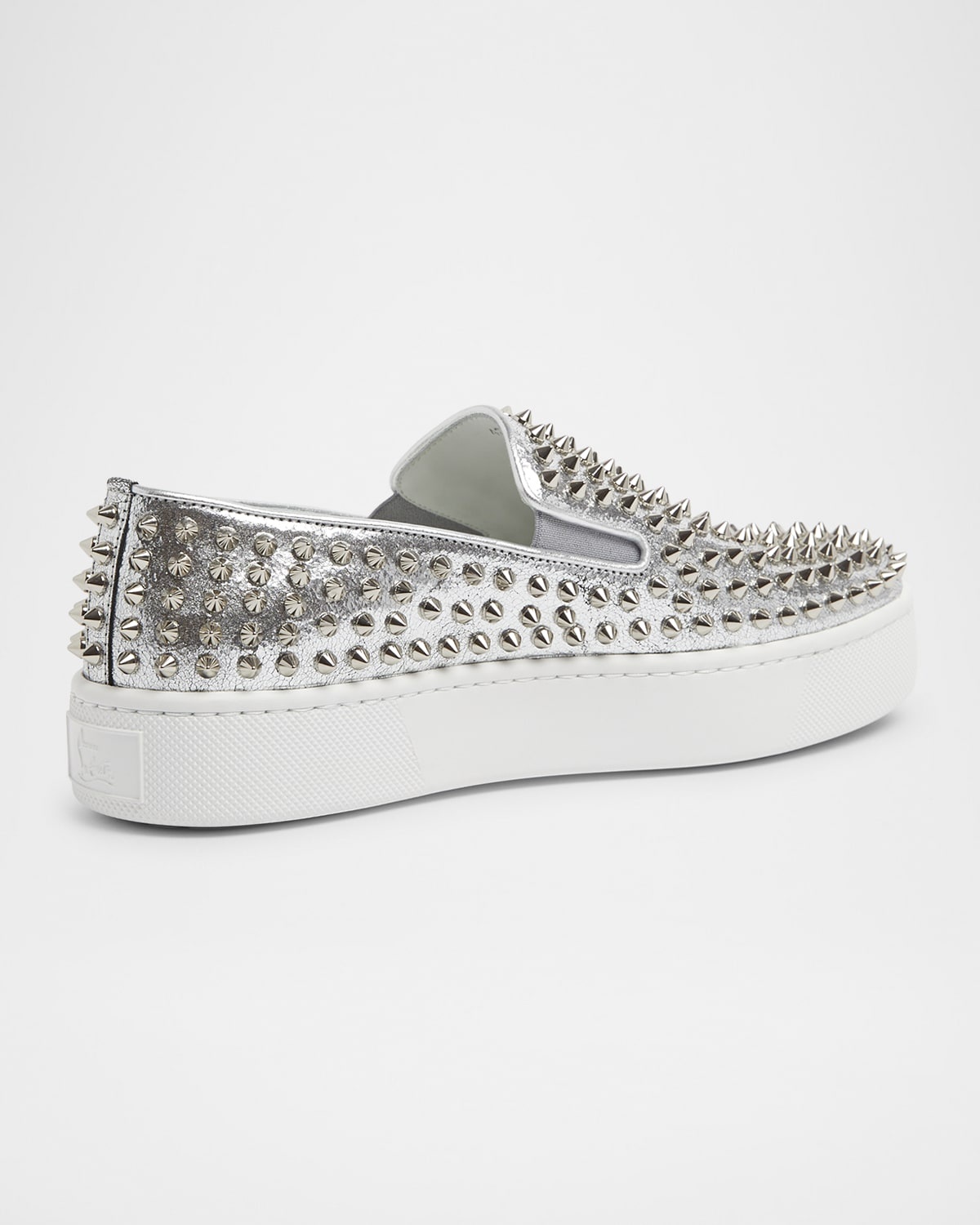 Men's Spikeboat Metallic Leather Slip-On Sneakers - 2