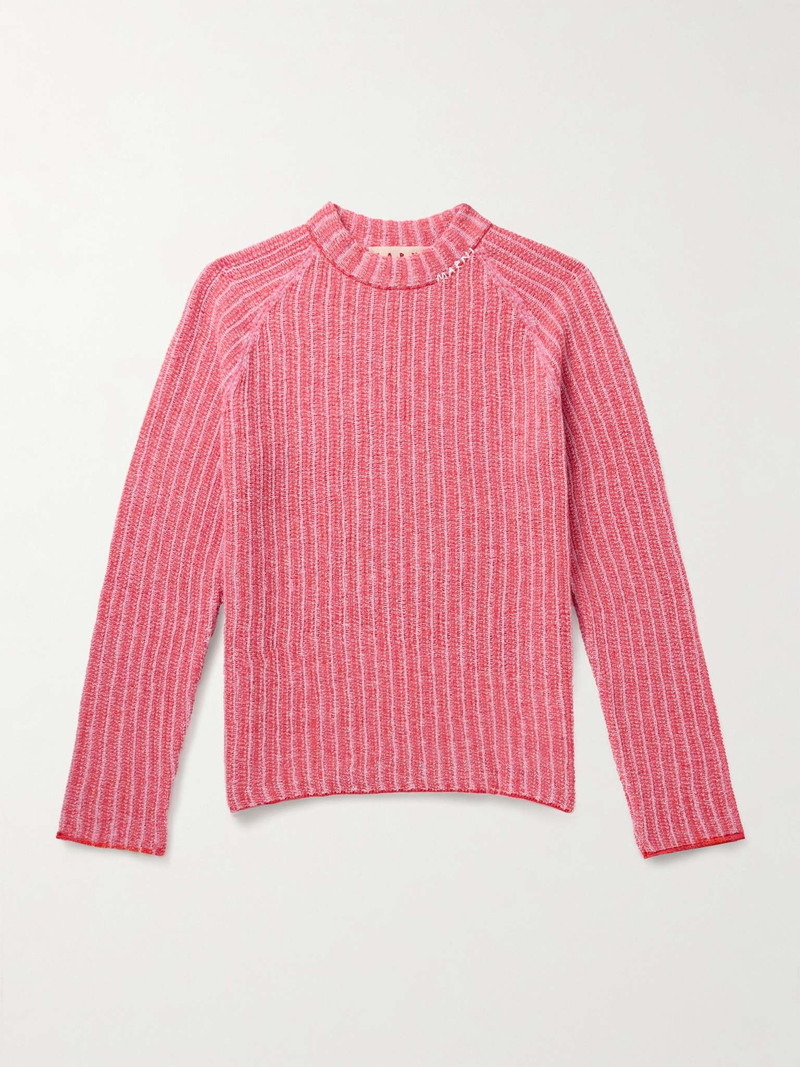Ribbed Virgin Wool and Cashmere-Blend Sweater 1