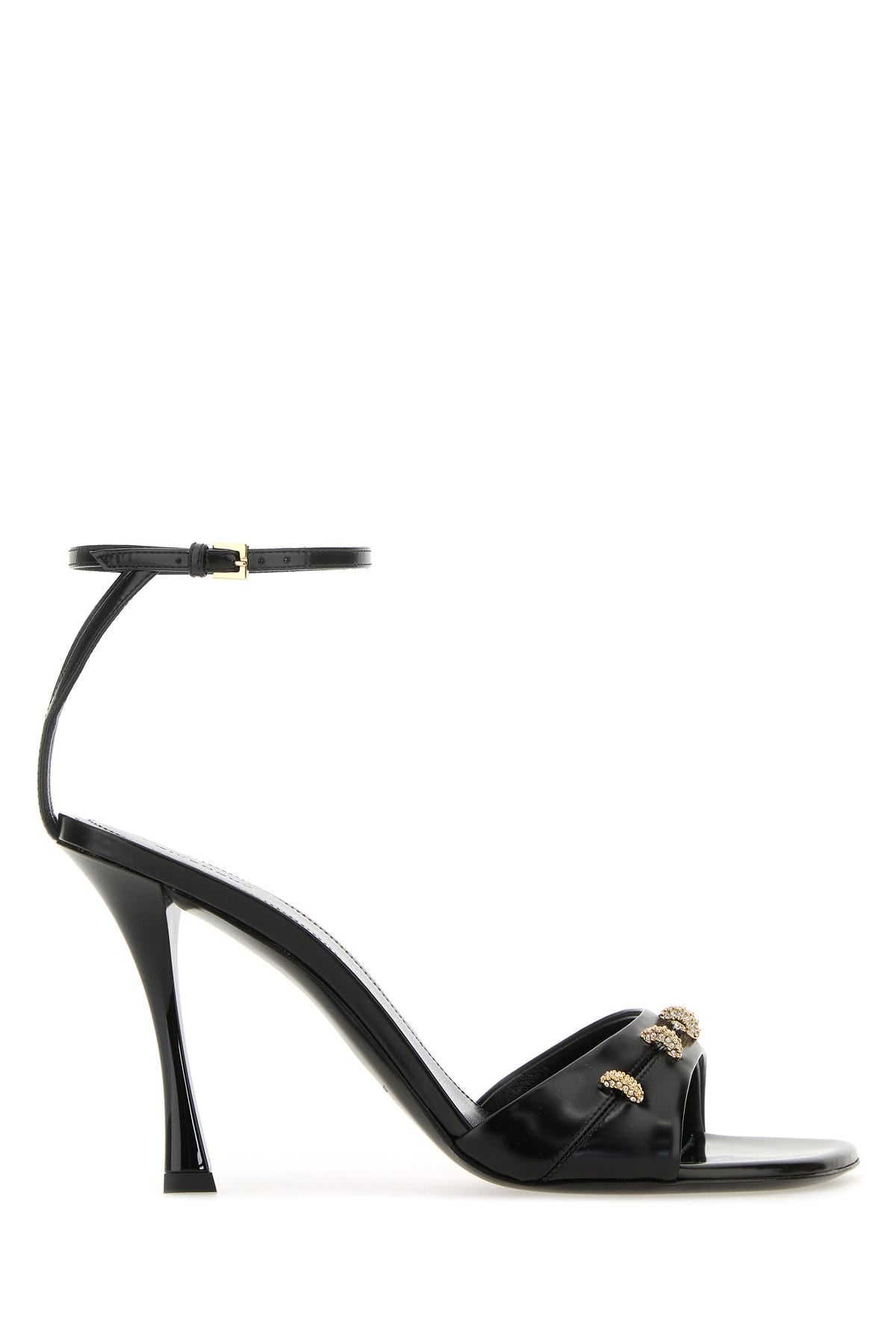 サンダル・ミュール GIVENCHY Black leather Stitch sandals (BE308JE20X 001) Givenchy Black leather Stitch sandals | wananluxury | REVERSIBLE