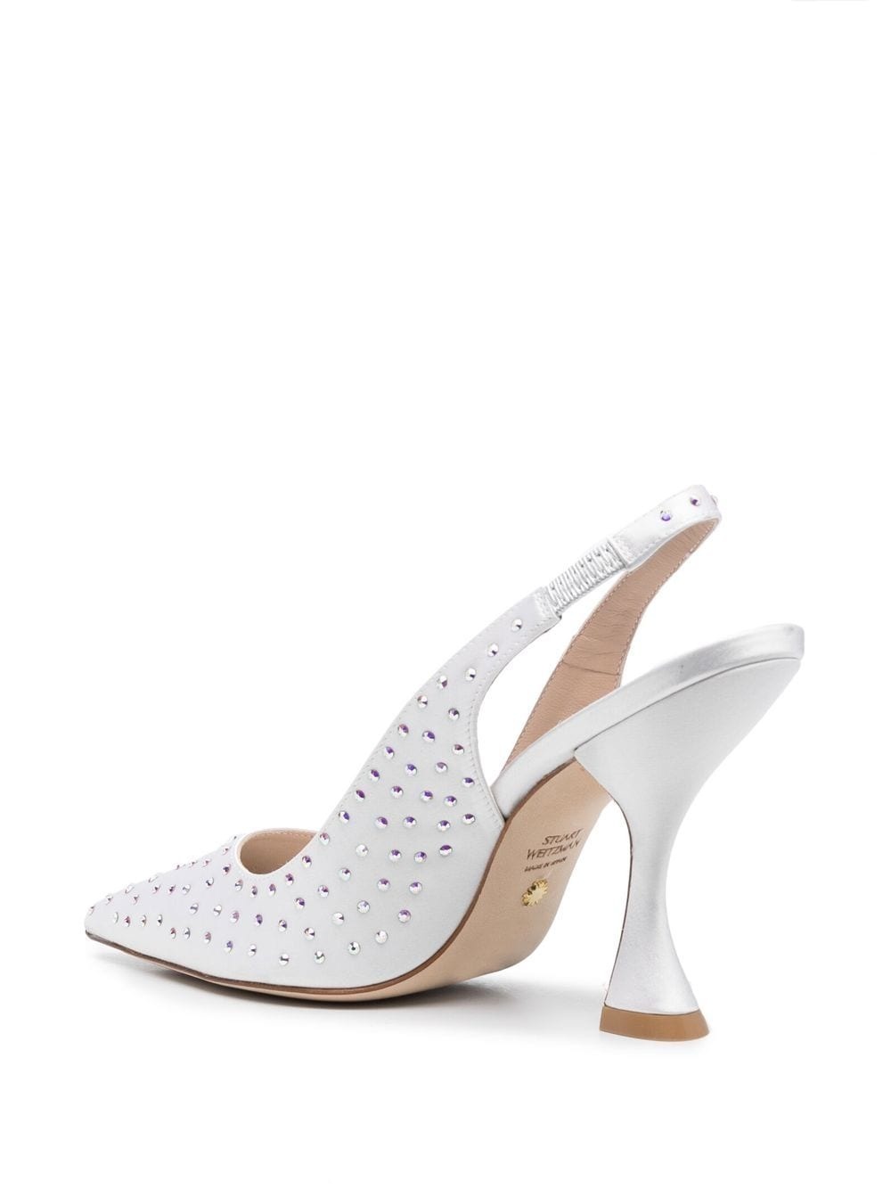 crystal-embellished slingback pumps - 3