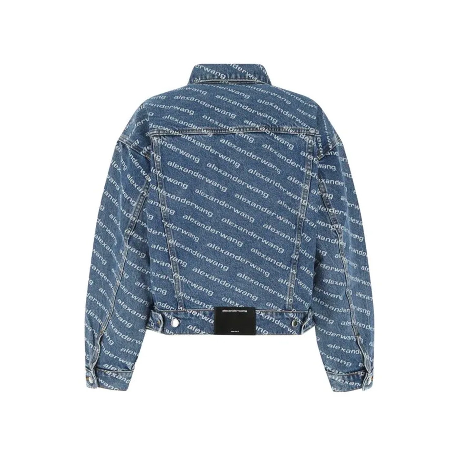 ジャケット ALEXANDER WANG 24FW Deep Blue Denim Jacket 4DC1202645 460 Regen Cotton Denim Wrapped Jacket in DEEP BLUE | alexanderwang®