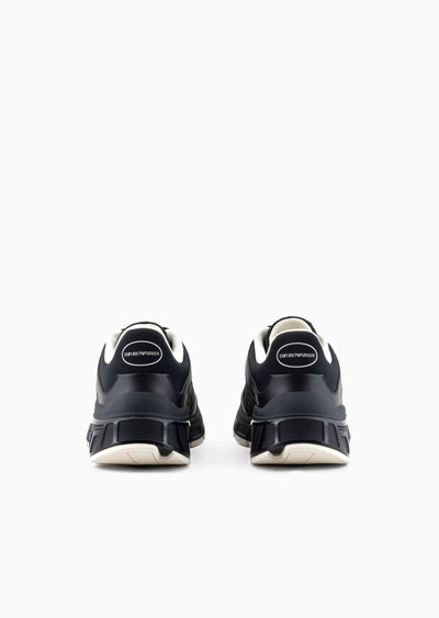 EMPORIO ARMANI Travel Essentials nylon sneakers with rubber details outlook