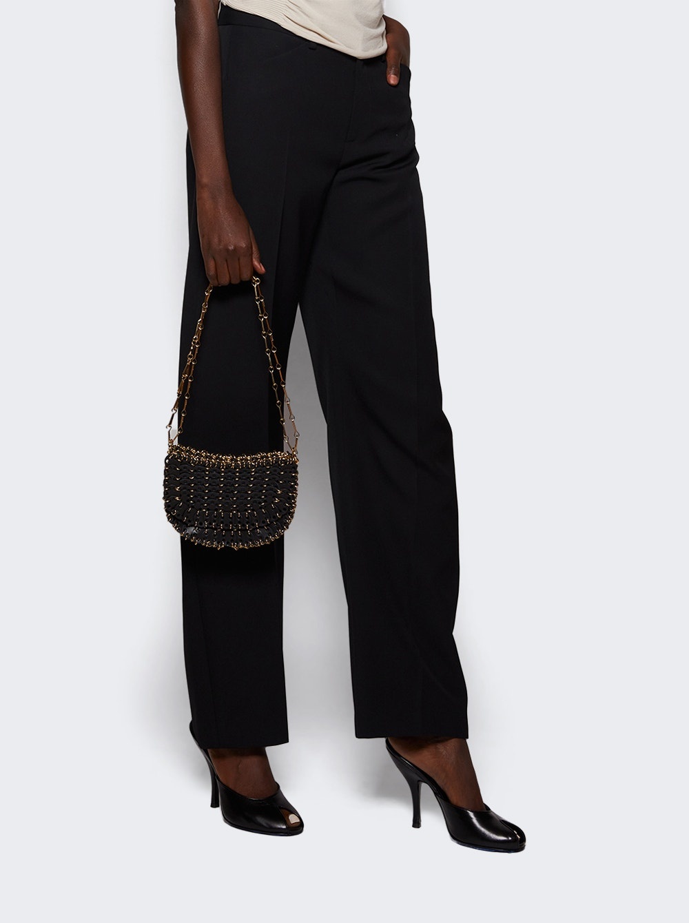 1969 Leather Disc Bag Black - 2