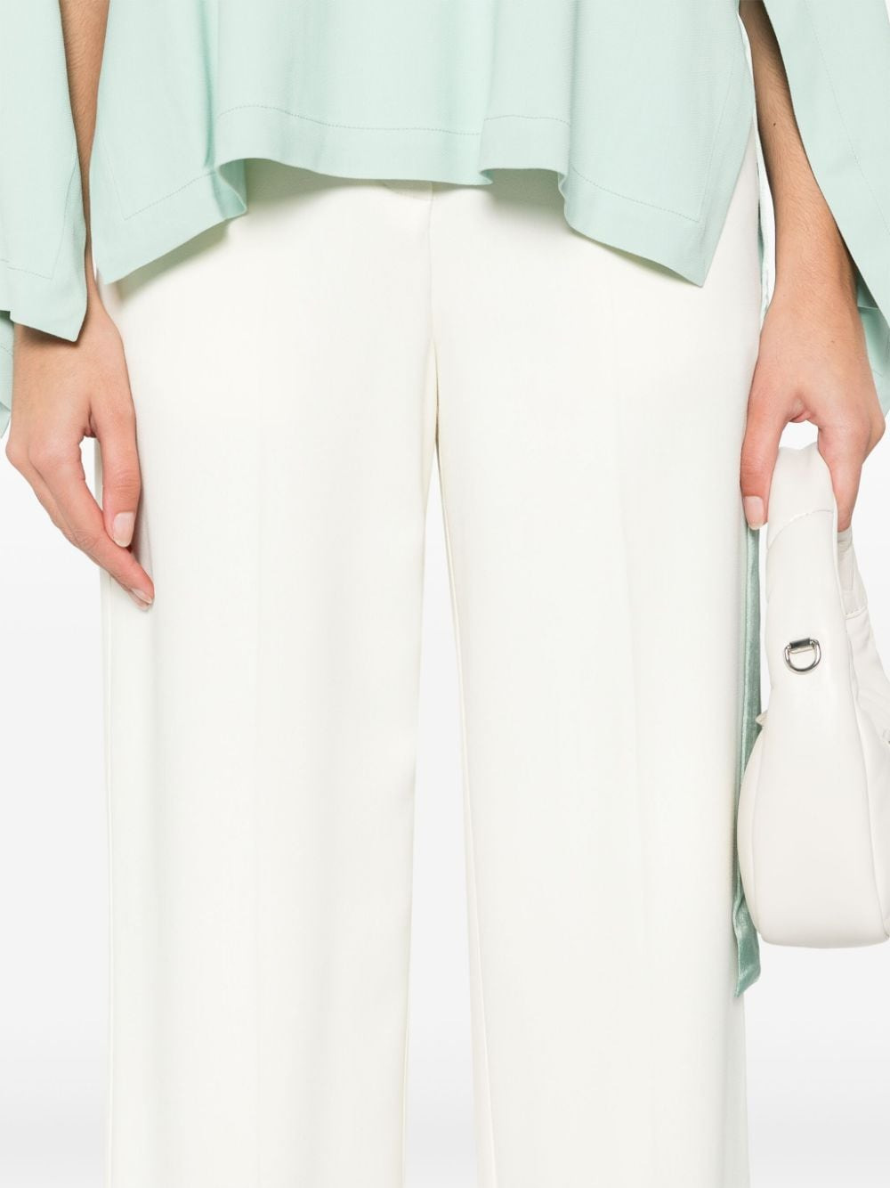 Erika Cavallini Semi-Couture - Erika Cavallini Semi-Couture Trousers White - 3