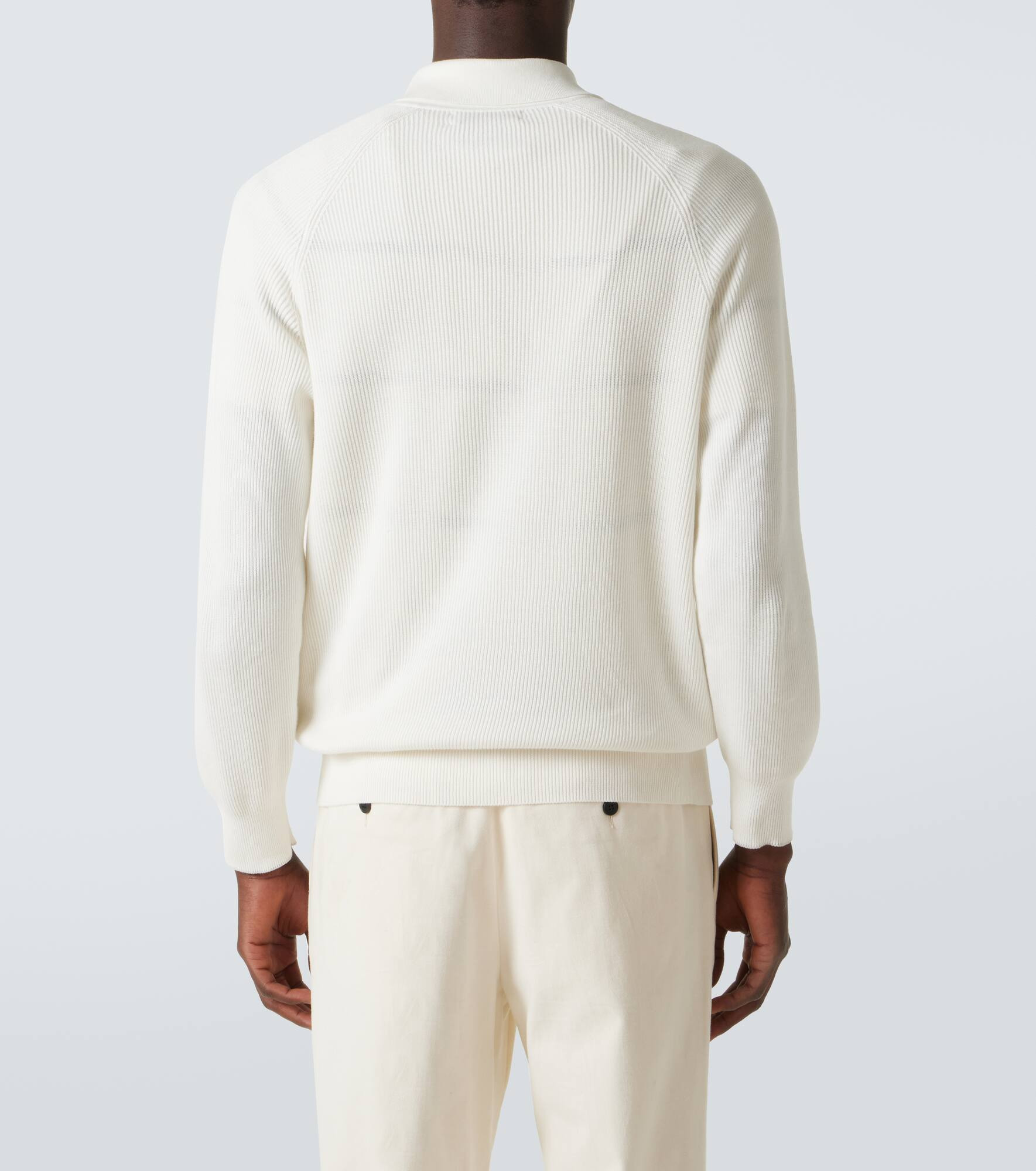Cotton polo sweater - 4