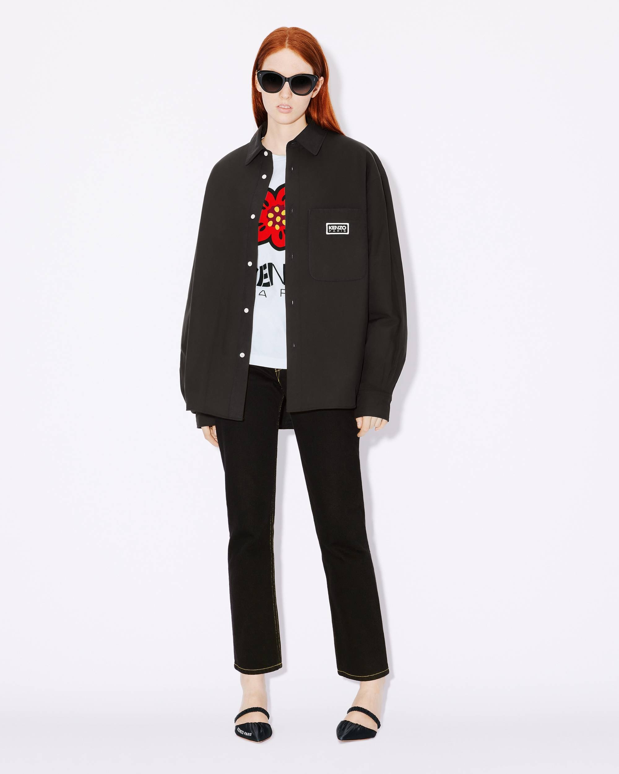 Bicolor KENZO Paris' padded unisex shirt jacket - 8