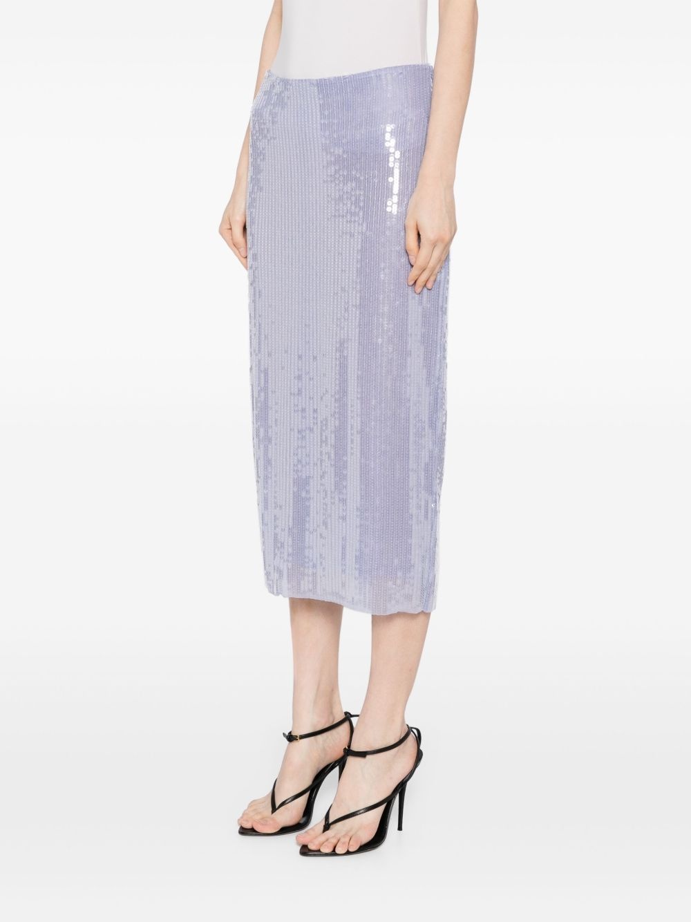 sequinned pencil skirt - 3