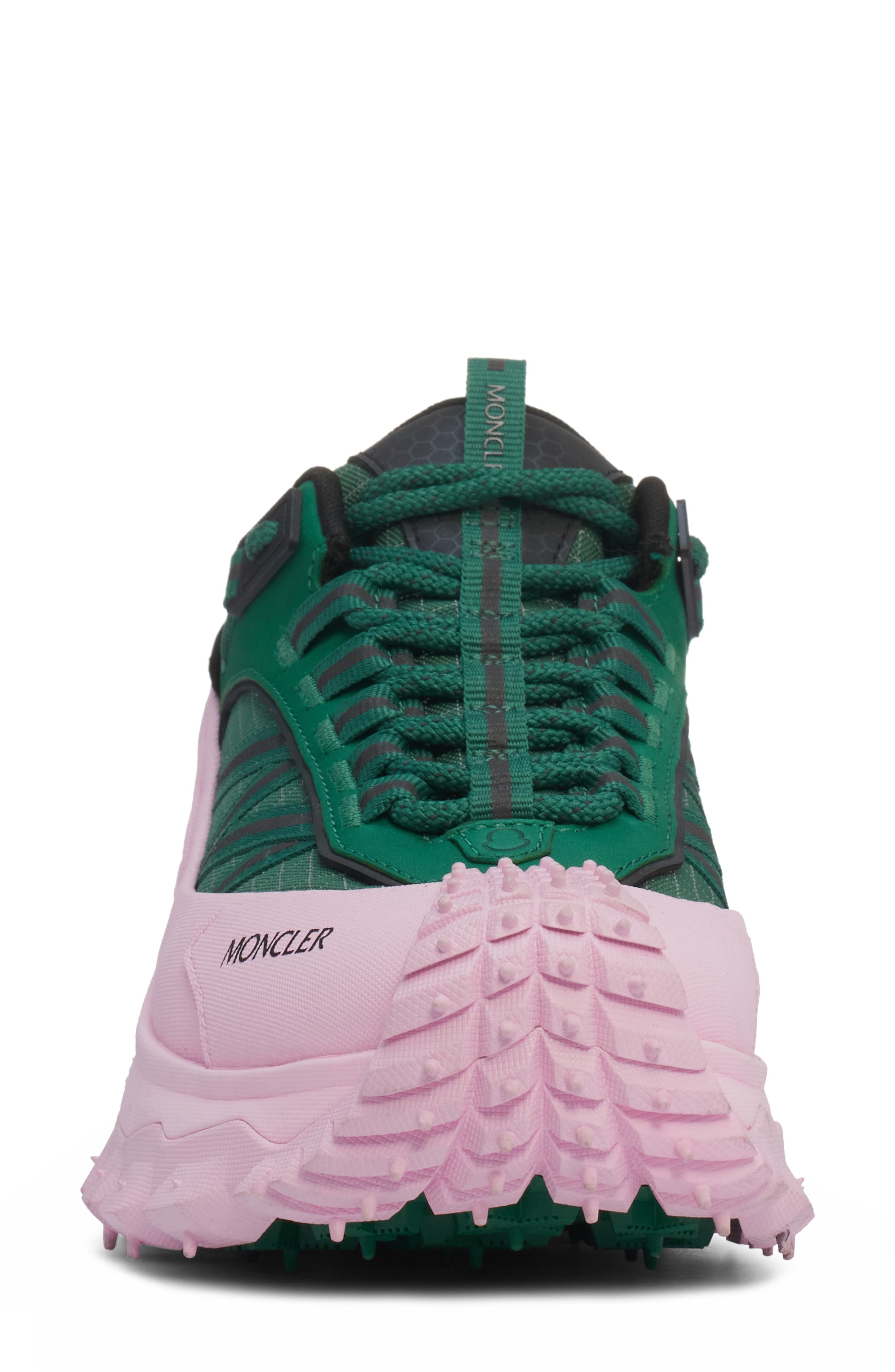 Moncler Trailgrip Gore-Tex® Waterproof Low Top Sneaker in Green/Pink at Nordstrom - 4