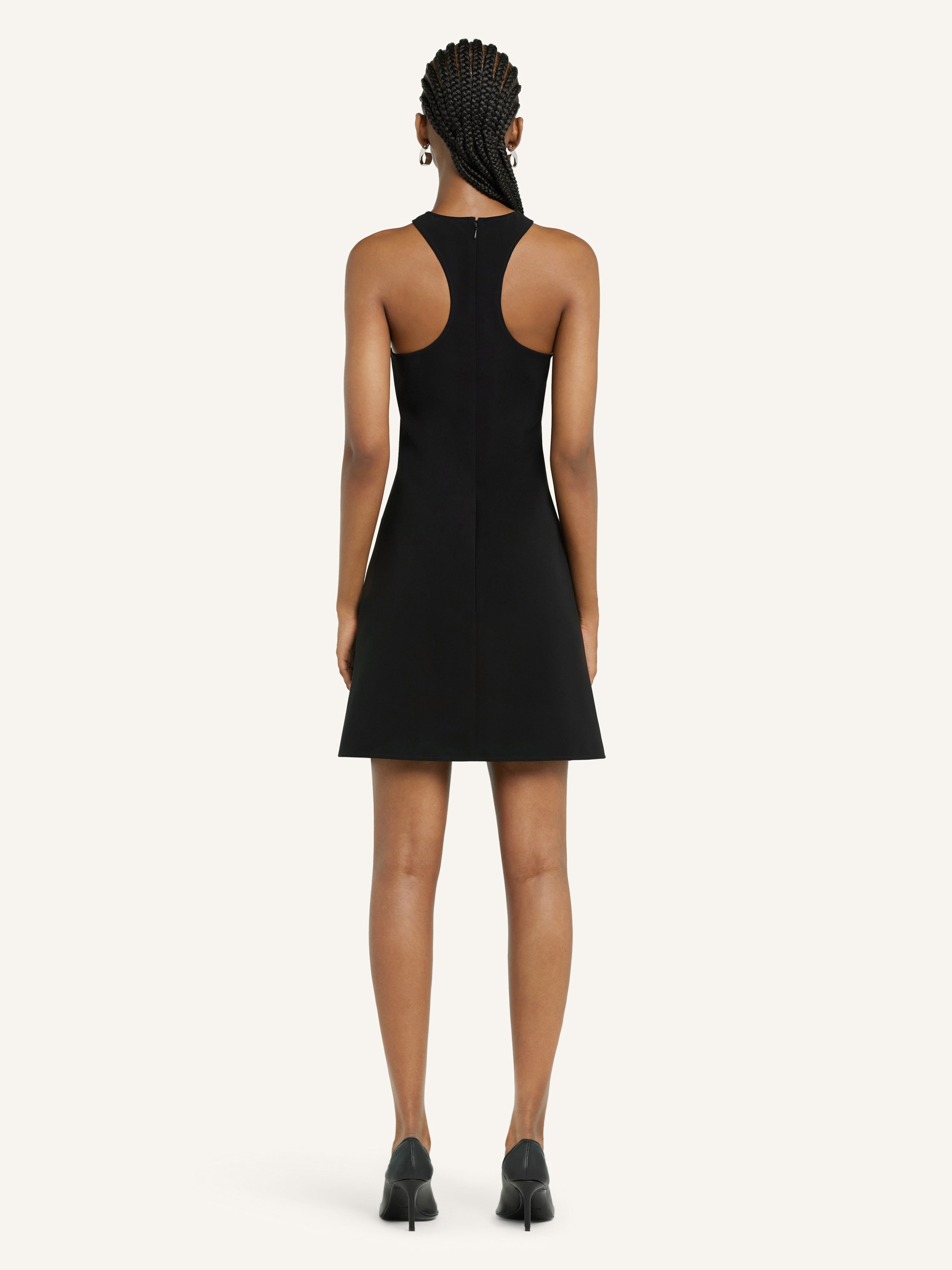 A-LINE SLEEVELESS SCUBA DRESS - 4