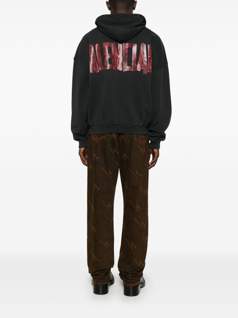 BALENCIAGA logo-print hoodie outlook