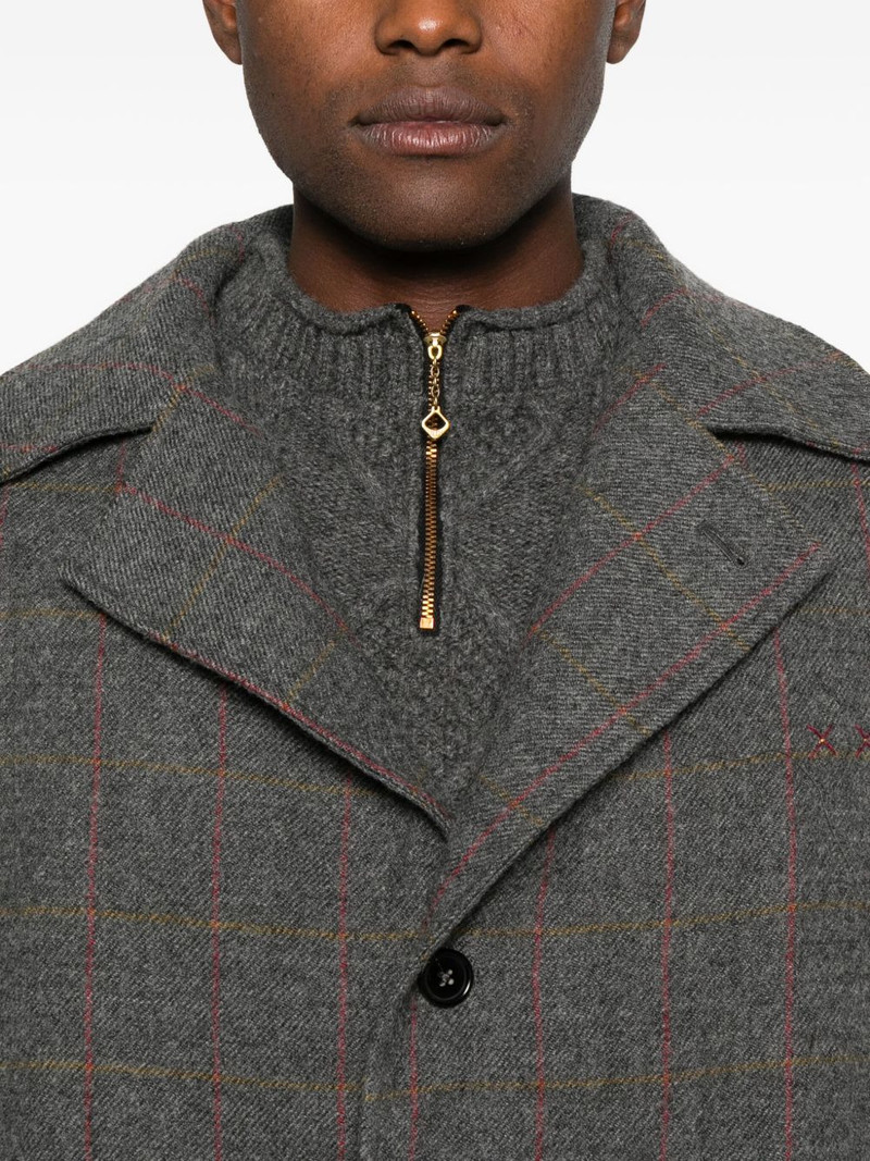 check button-up coat 5