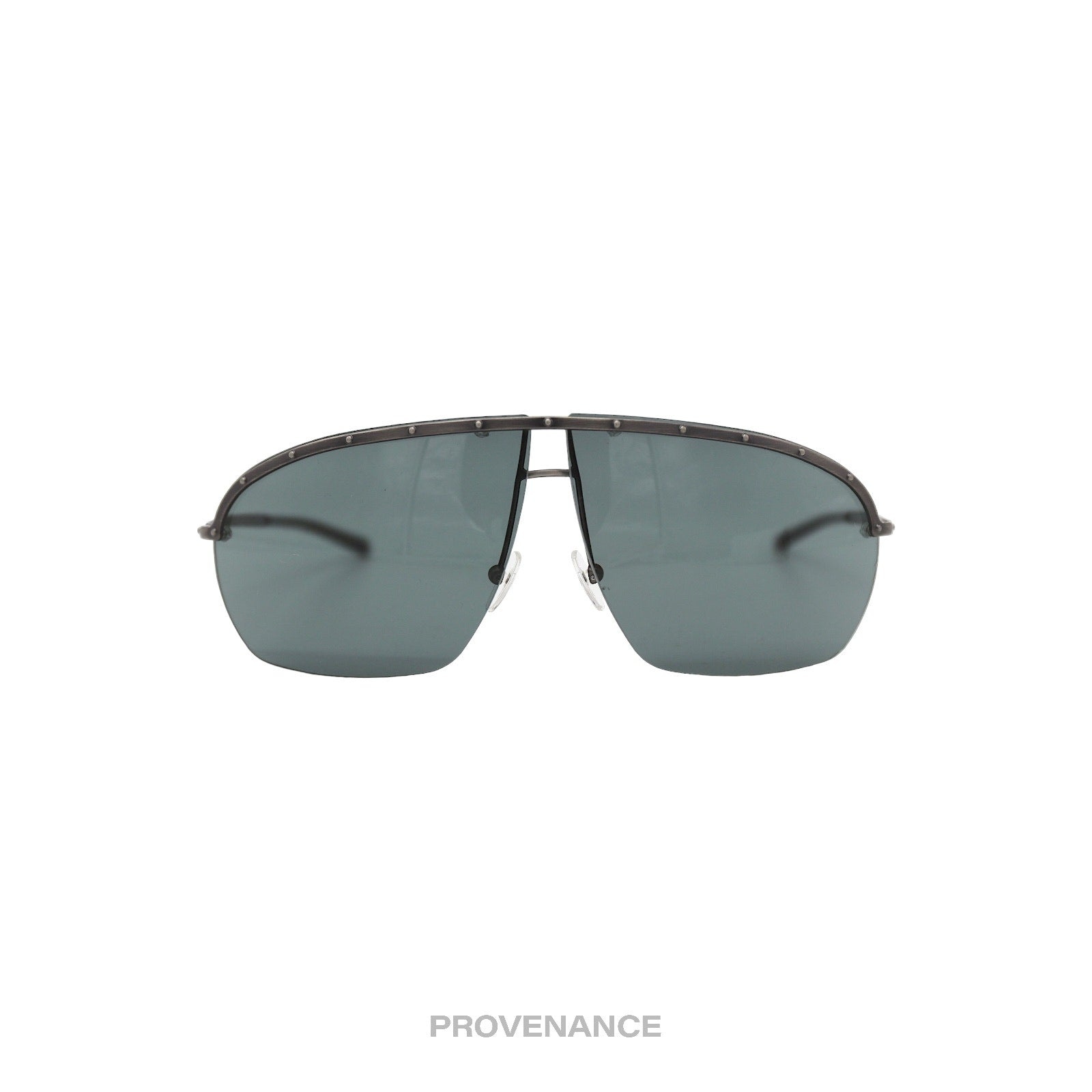 Gucci Vintage Shield Sunglasses - Gunmetal - 1