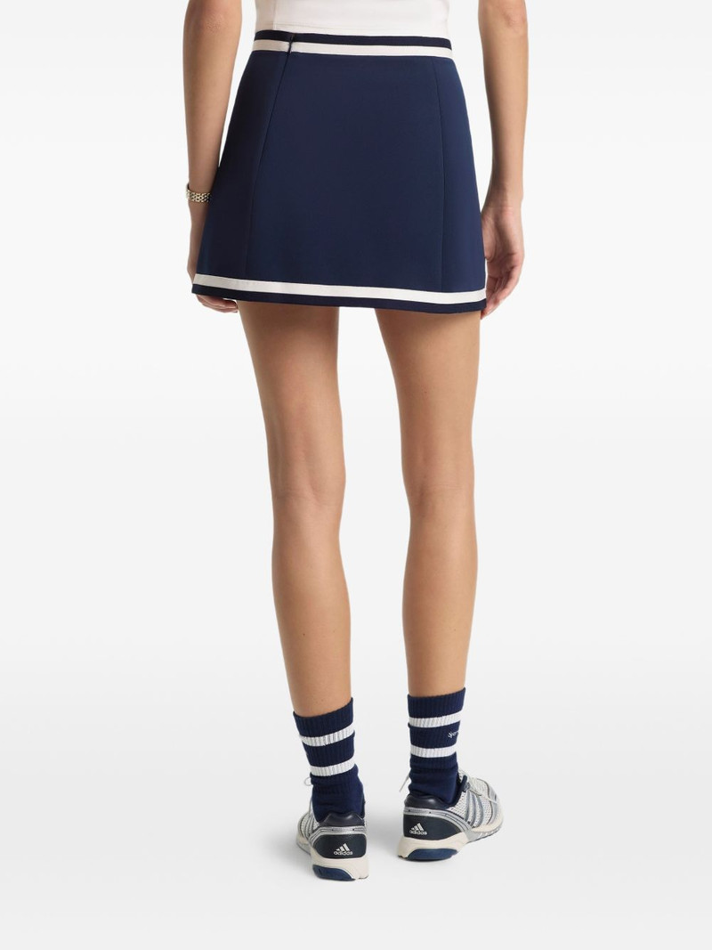 Mila pleated stripe mini skirt 4