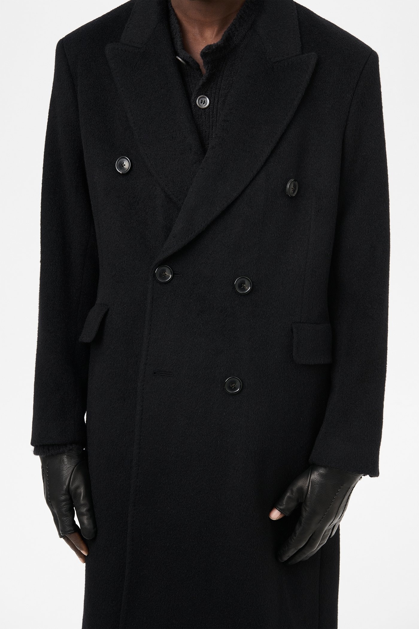 Our Legacy Whale Coat Black Hairy Wool | REVERSIBLE
