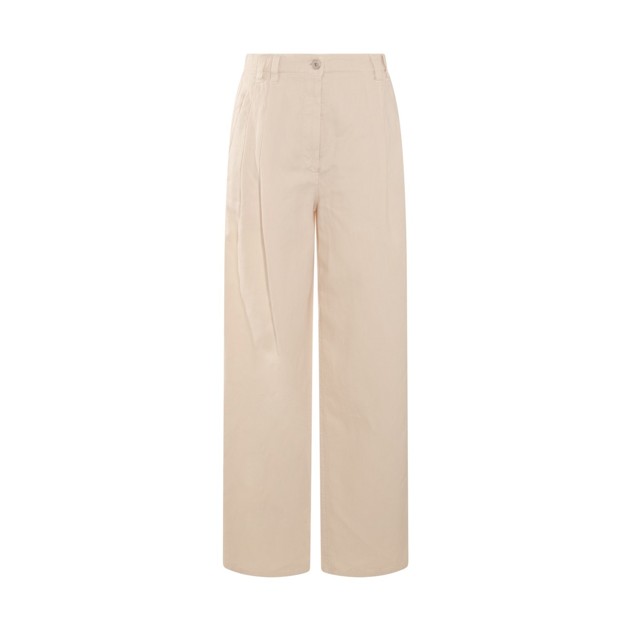 beige cotton pants - 1