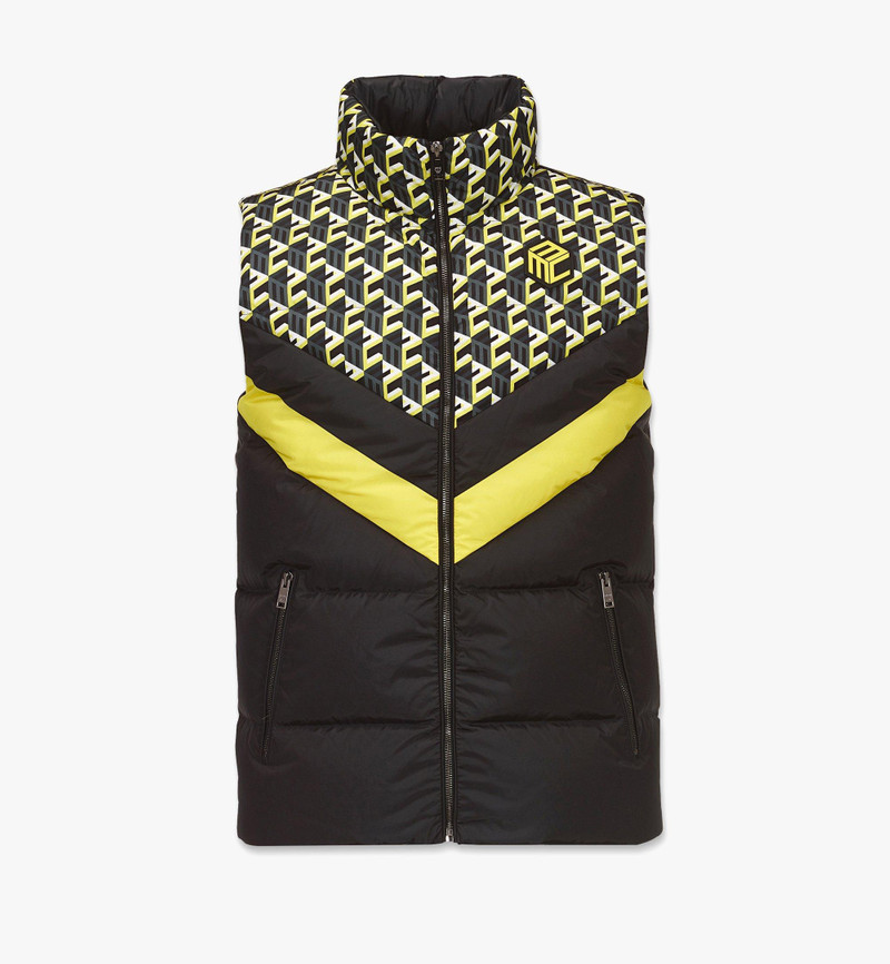 Men’s Cubic Monogram Down Vest in ECONYL® 1