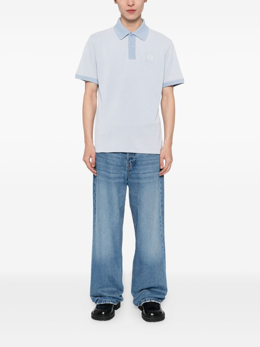 embroidered-logo polo shirt - 2