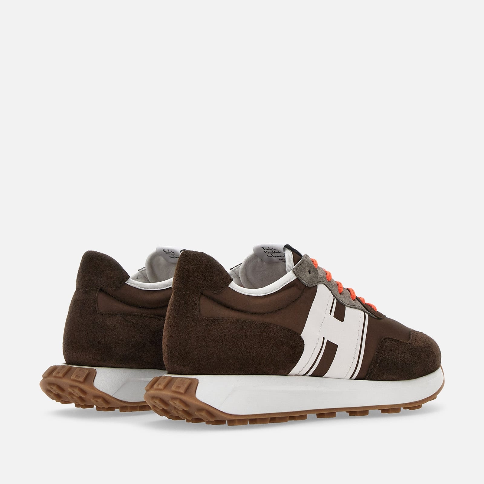 Sneakers Hogan H601 Brown White Orange - 3