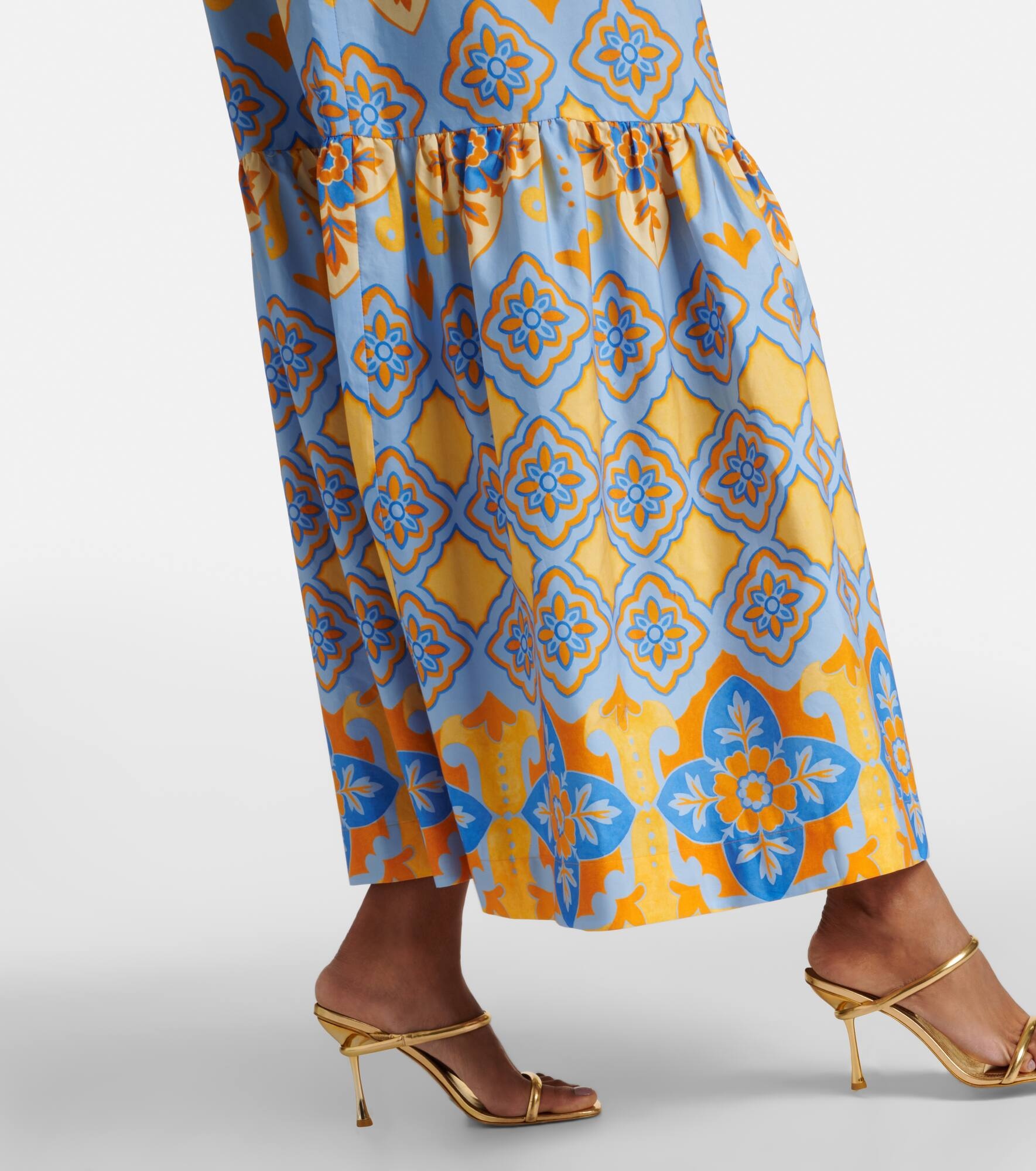 Artemis printed cotton poplin maxi dress - 5