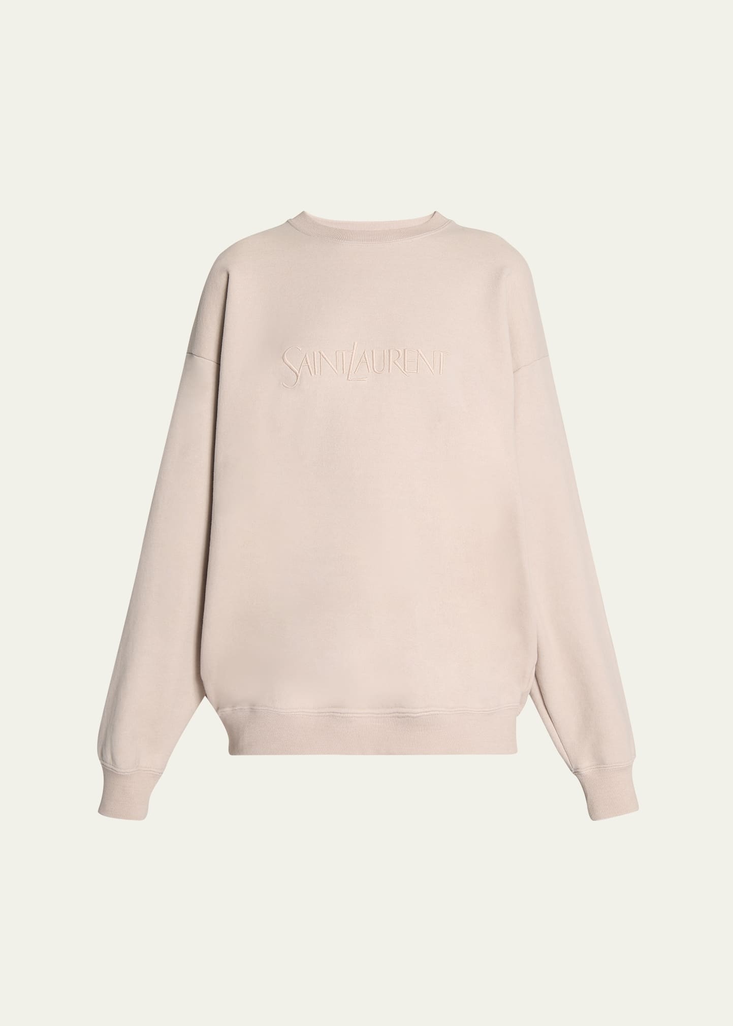 Logo Cotton Crew Sweatshirt - 1