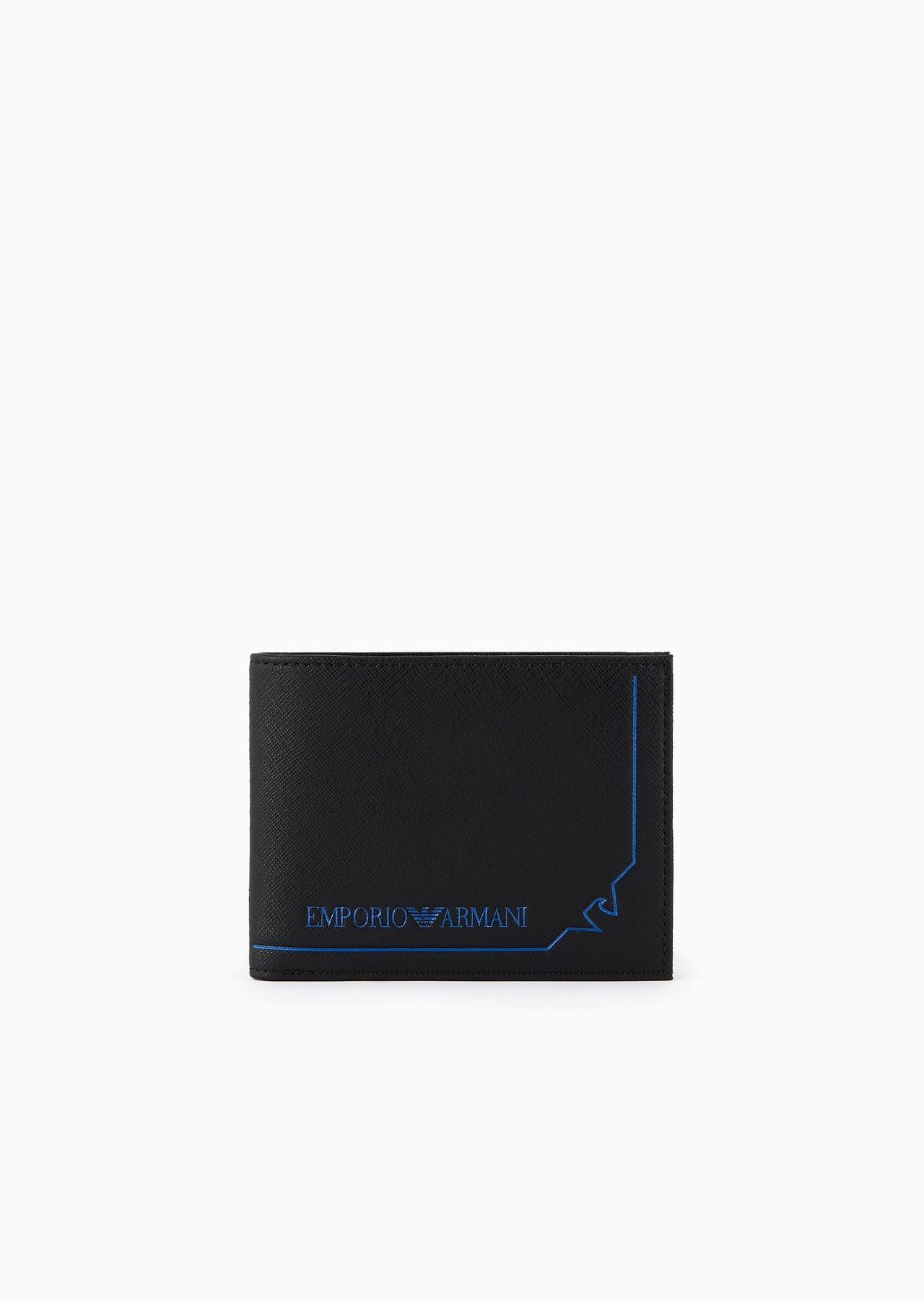 ASV regenerated Saffiano leather wallet with graphic design eagle - 1