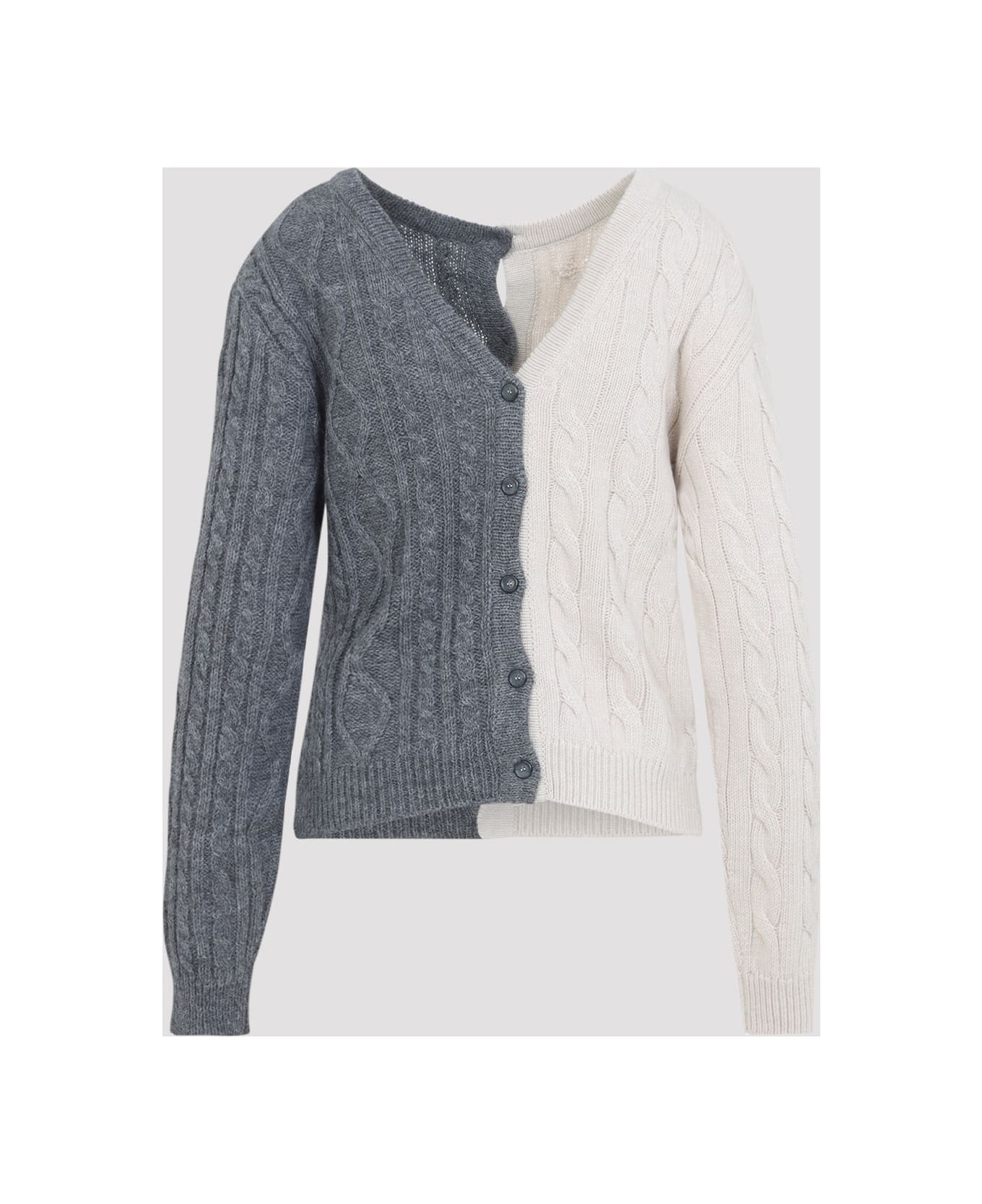 Bicolor Cardigan - 4