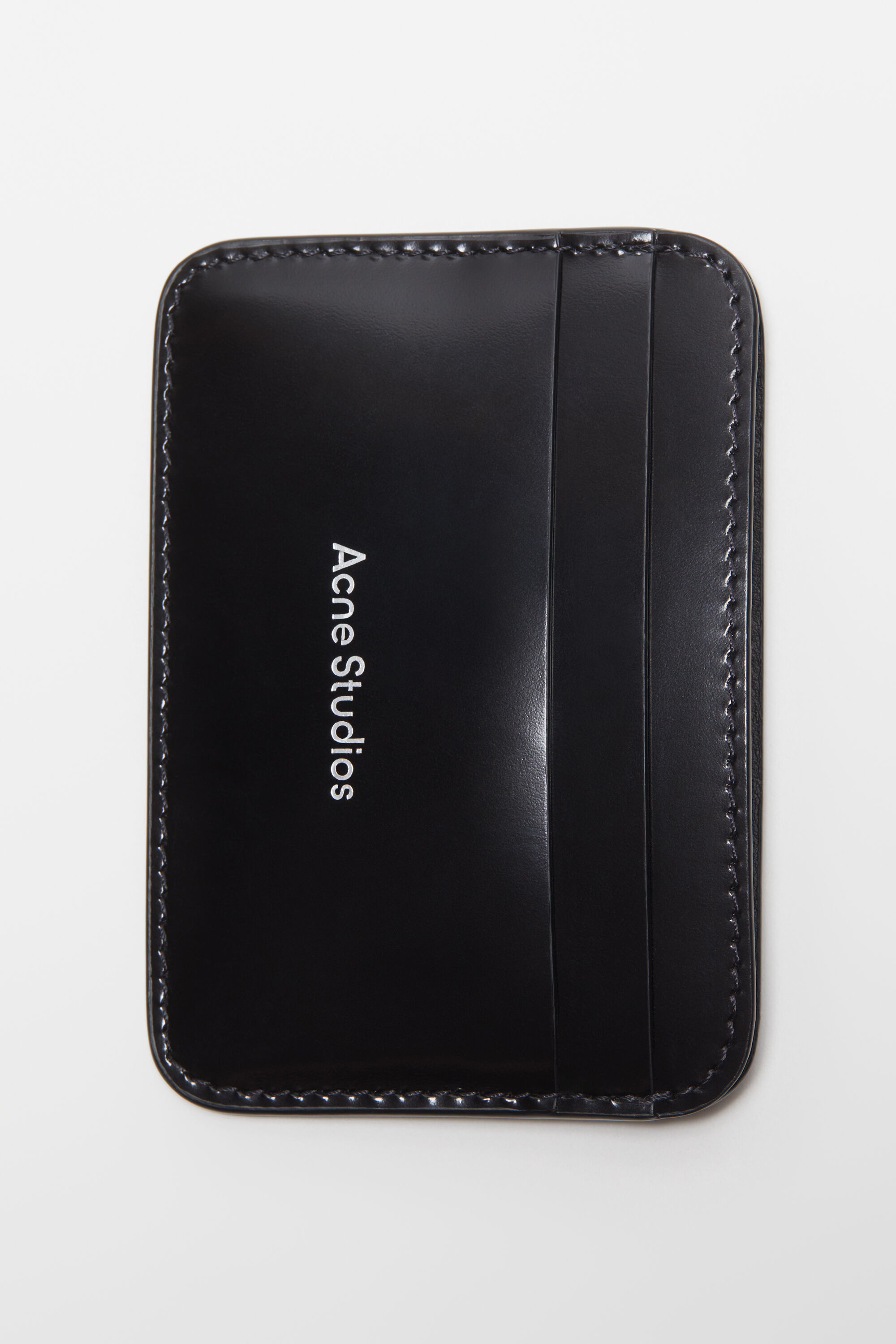 Leather card holder - Black - 6