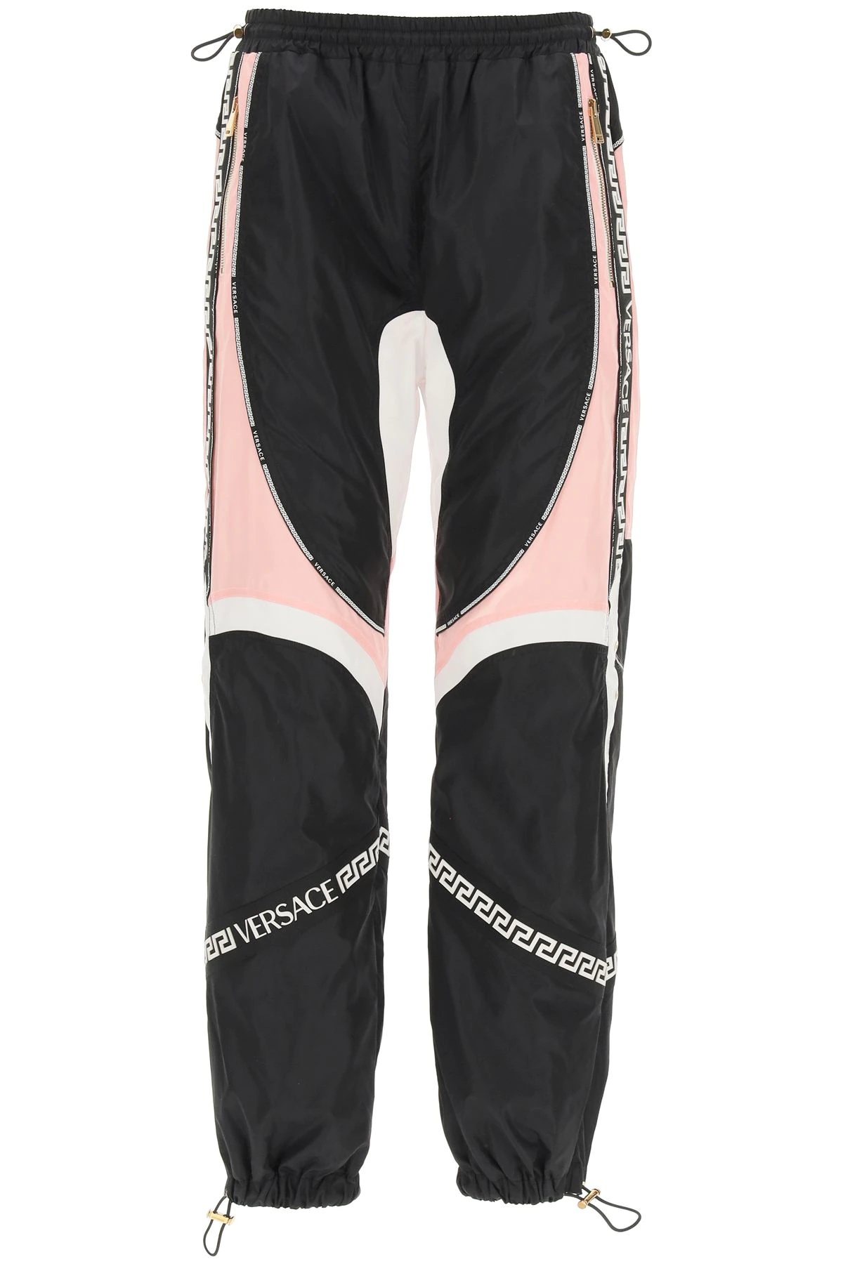 SATIN AND NYLON JOGGER PANTS - 1