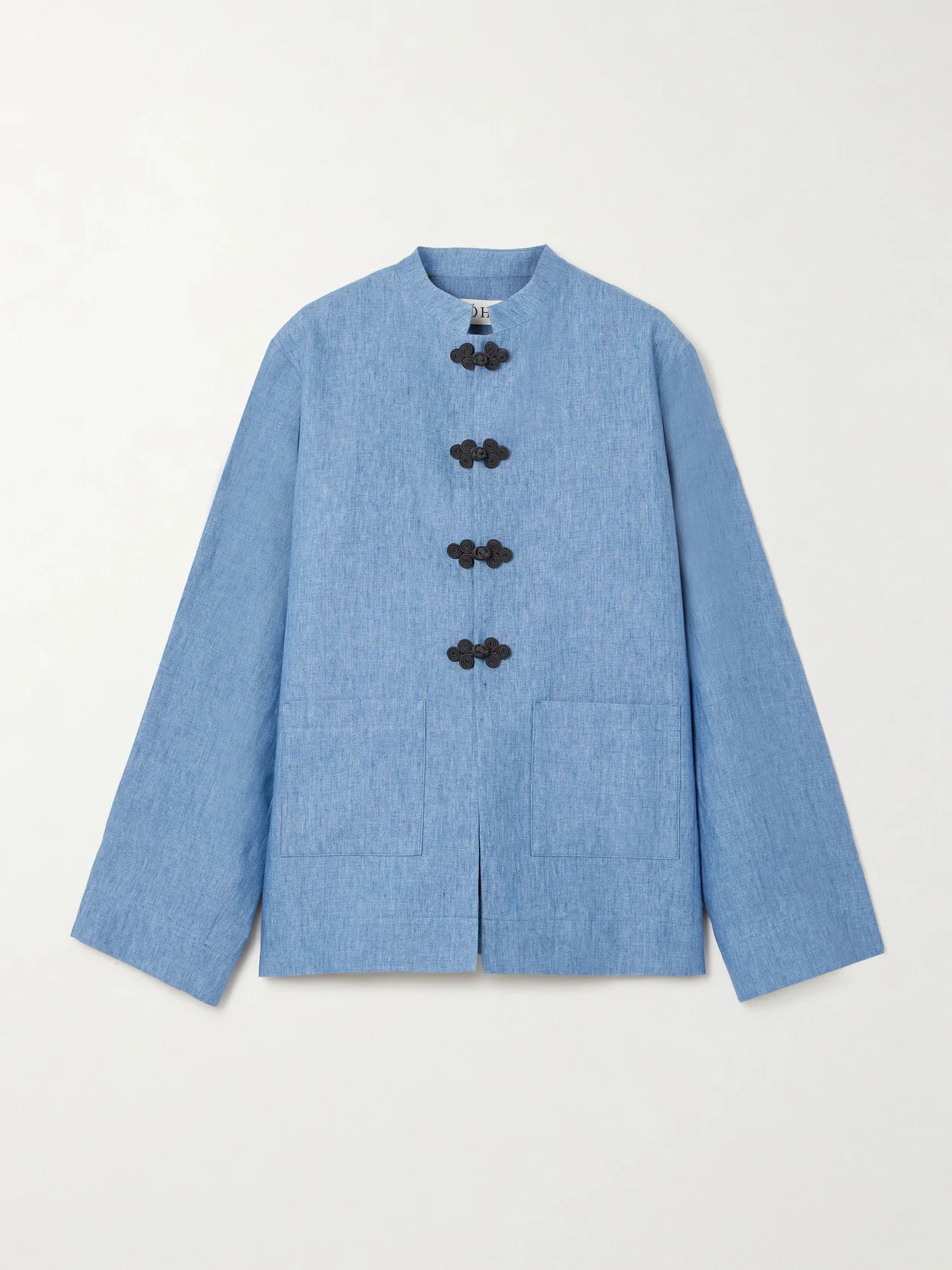 Mandarin Linen Jacket - 1