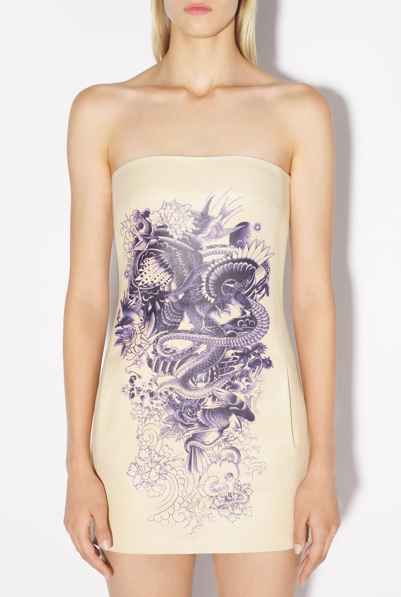 THE NUDE TATTOO LEATHER DRESS 4