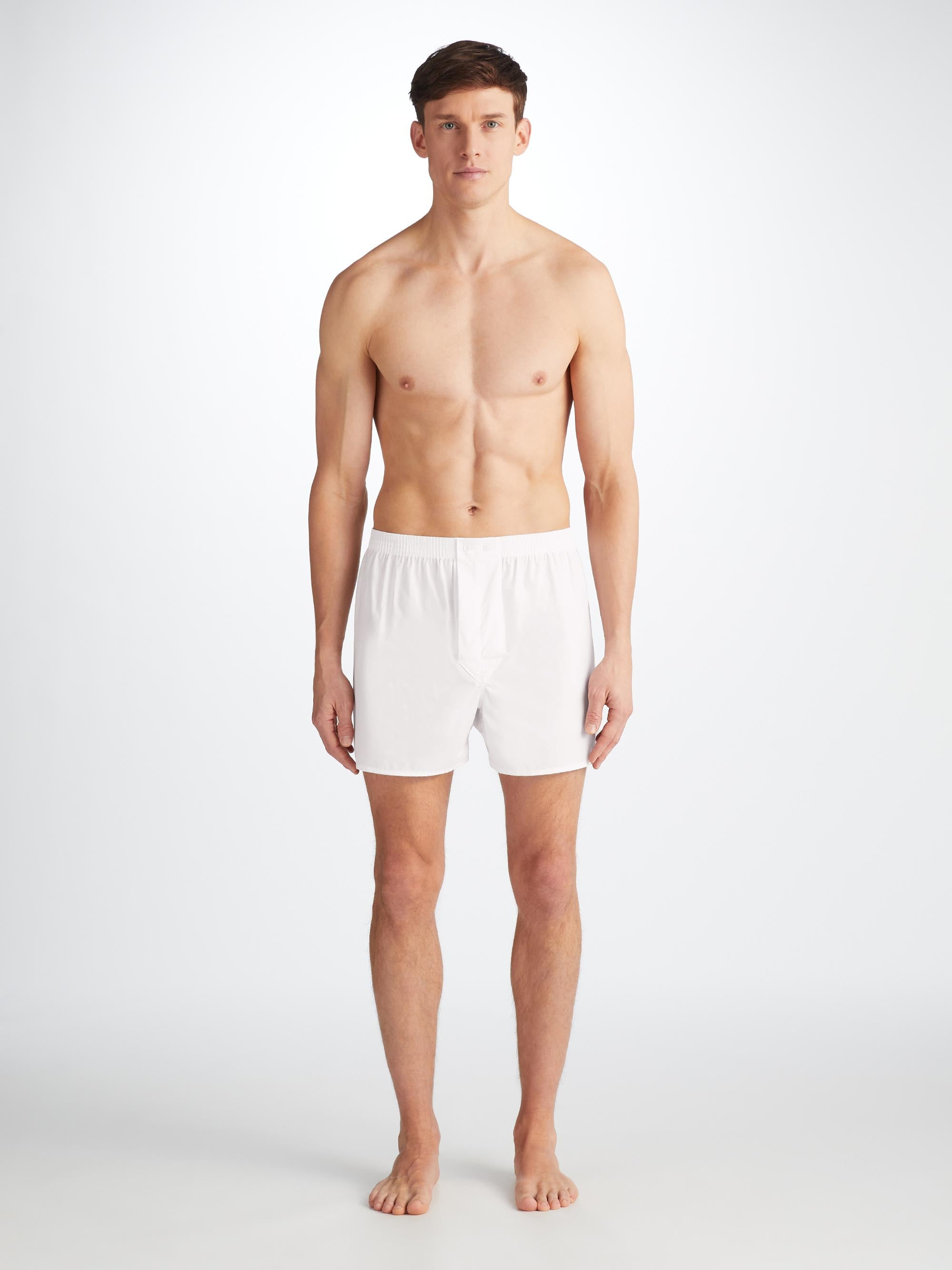 Men's Classic Fit Boxers Savoy Cotton White - 6