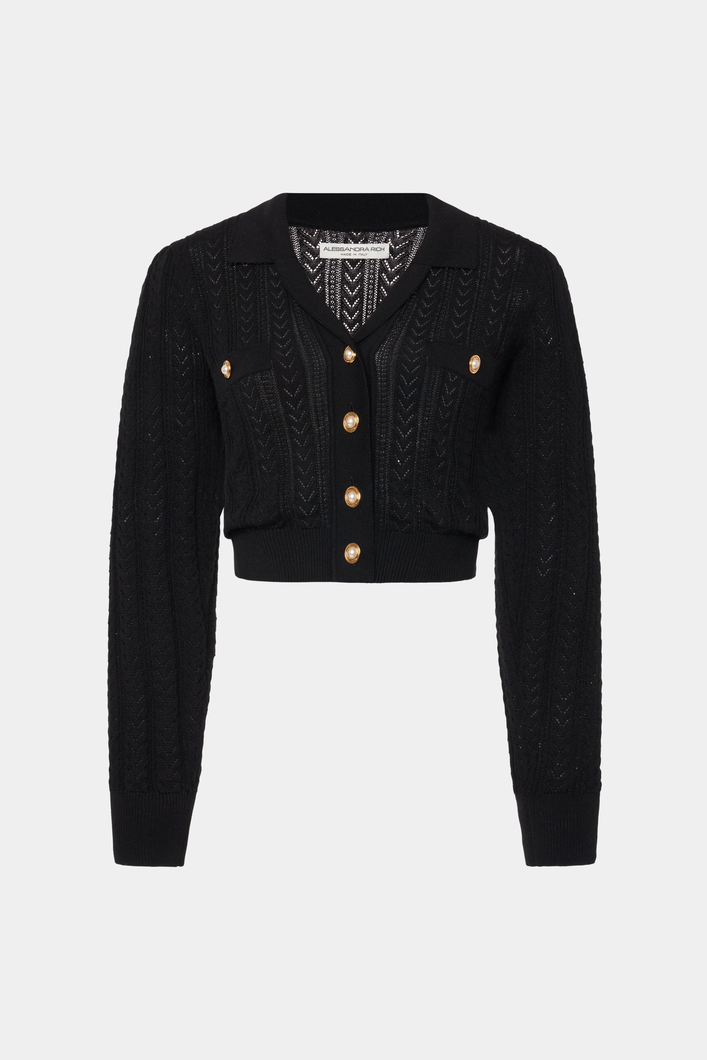 COTTON AND CASHMERE BLEND CARDIGAN - 1