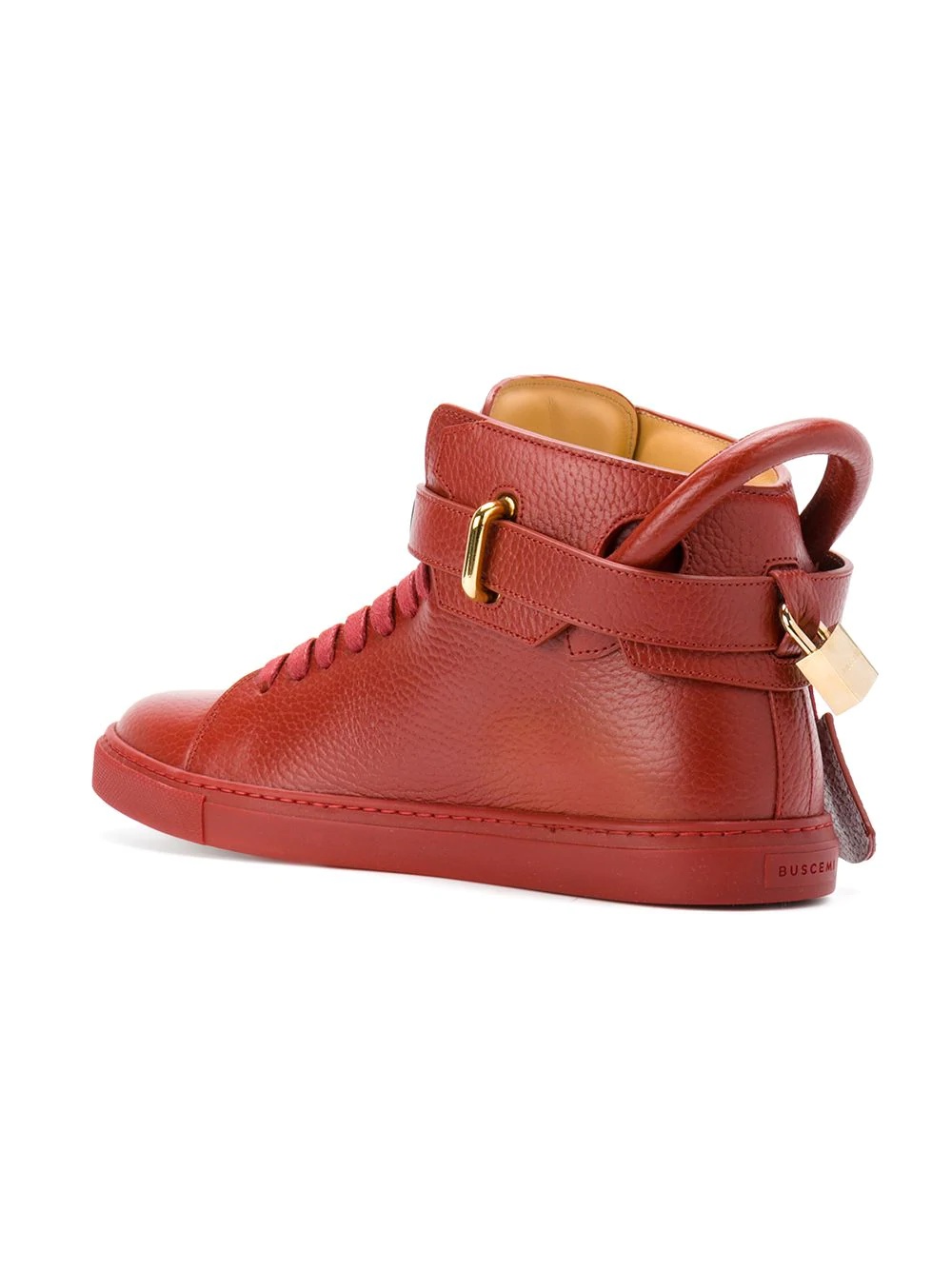 padlock detail high top sneakers - 3