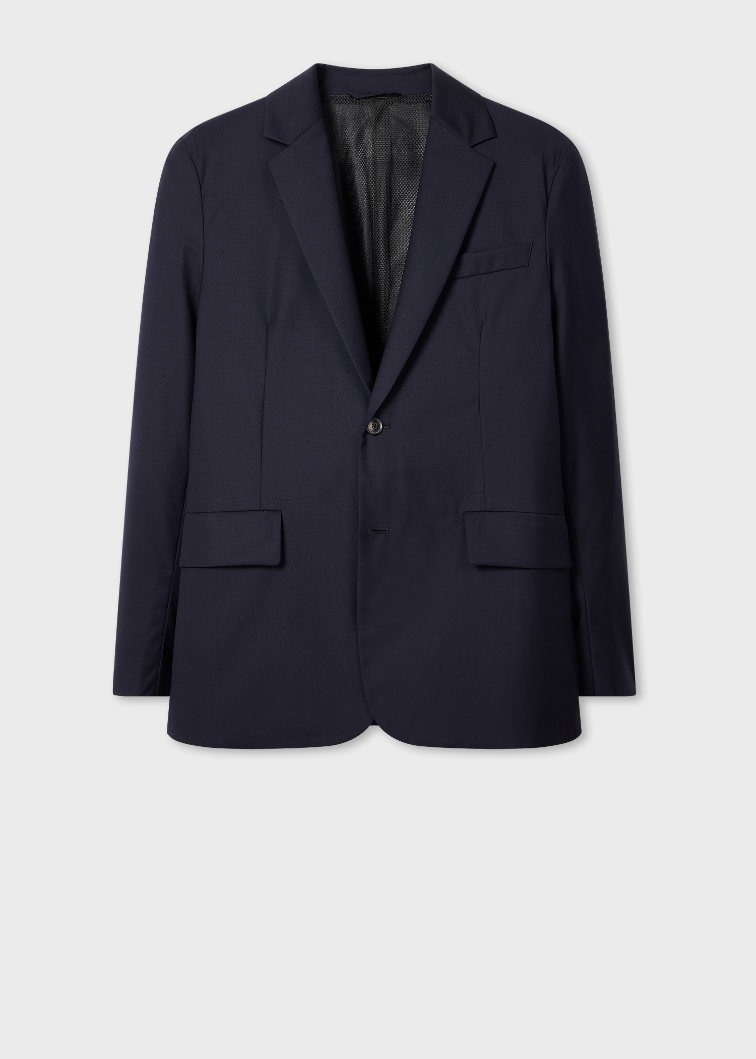 Navy 'Storm System' Technical Wool Blazer - 1