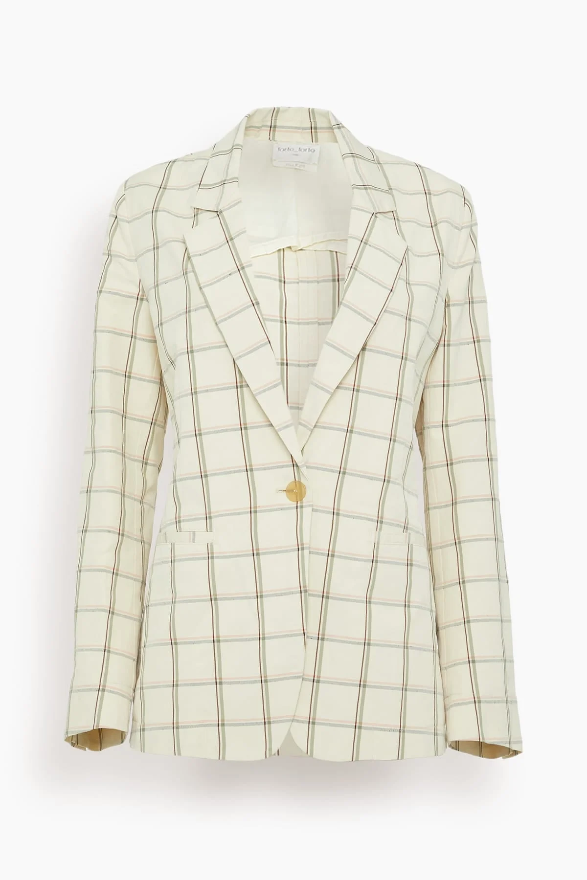 Organic Tartan Boxy Jacket in Lattementa - 1